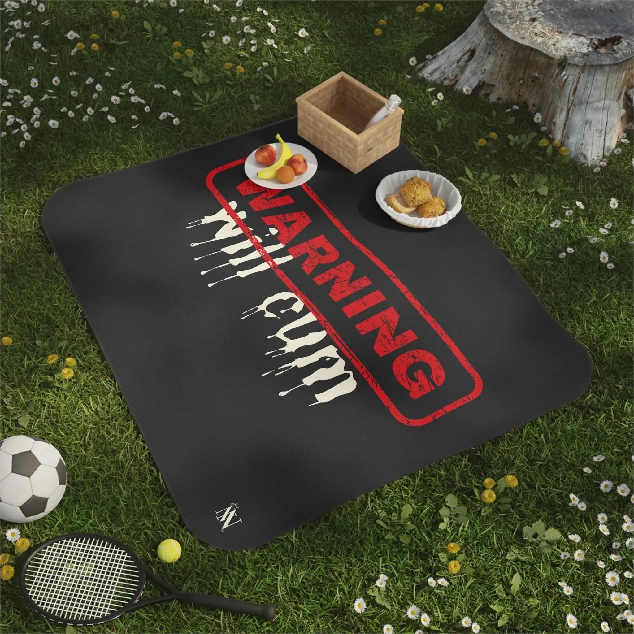 Warning: Will Cum | Mix Match Fun-Flirty Lovers’ Water-Resistant Blankets