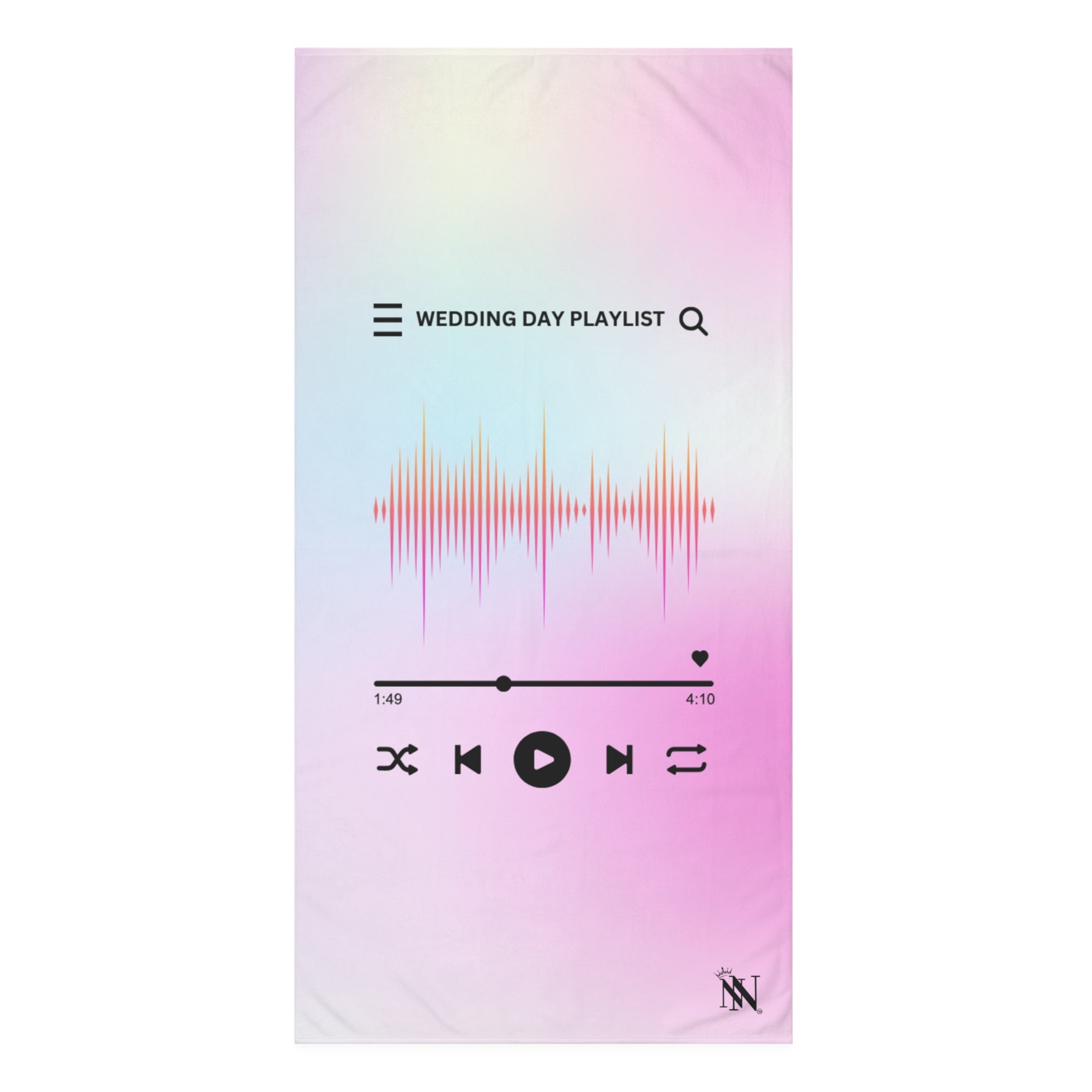 Wedding Day Playlist | Mix & Match XL Fun-Flirty Lovers’ Towels