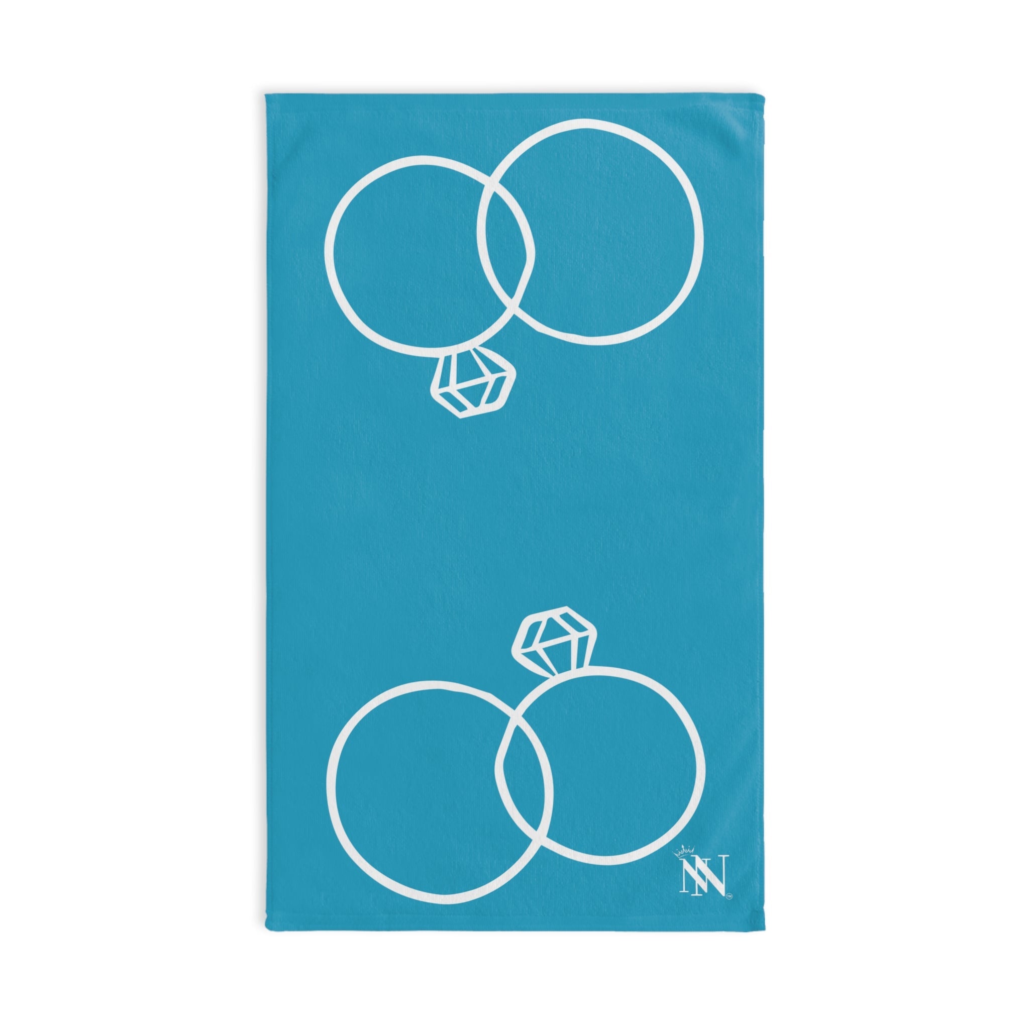 Wedding Rings Shareable Turquoise | Mix & Match Original Fun-Flirty Lovers’ Towels