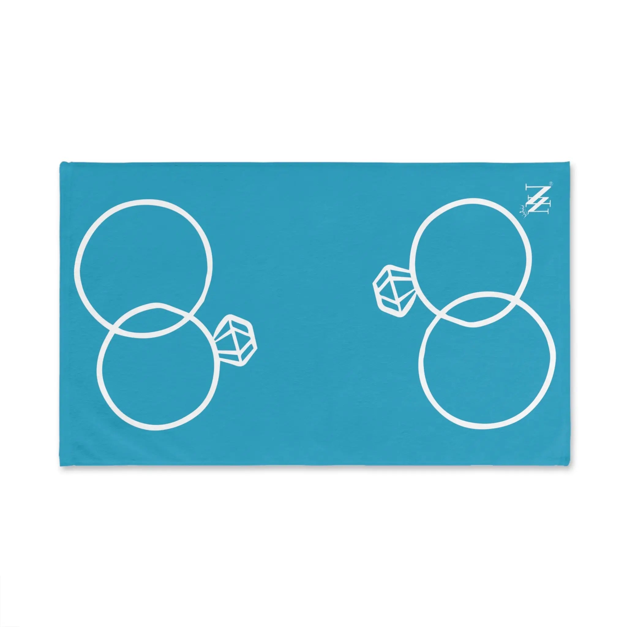 Wedding Rings Shareable Turquoise | Mix & Match Original Fun-Flirty Lovers’ Towels