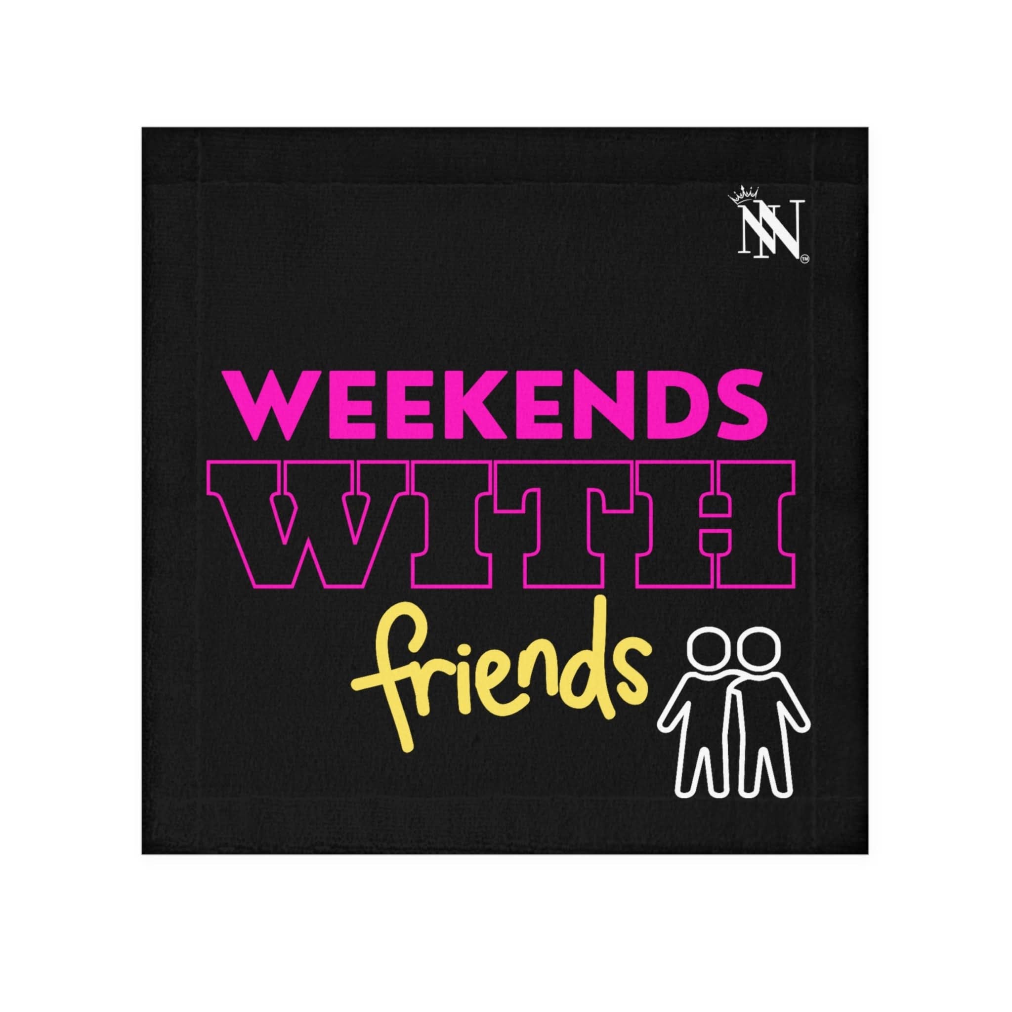 Weekends with Friends Black | Mix & Match Lils’ Fun-Flirty Lovers’ Towels