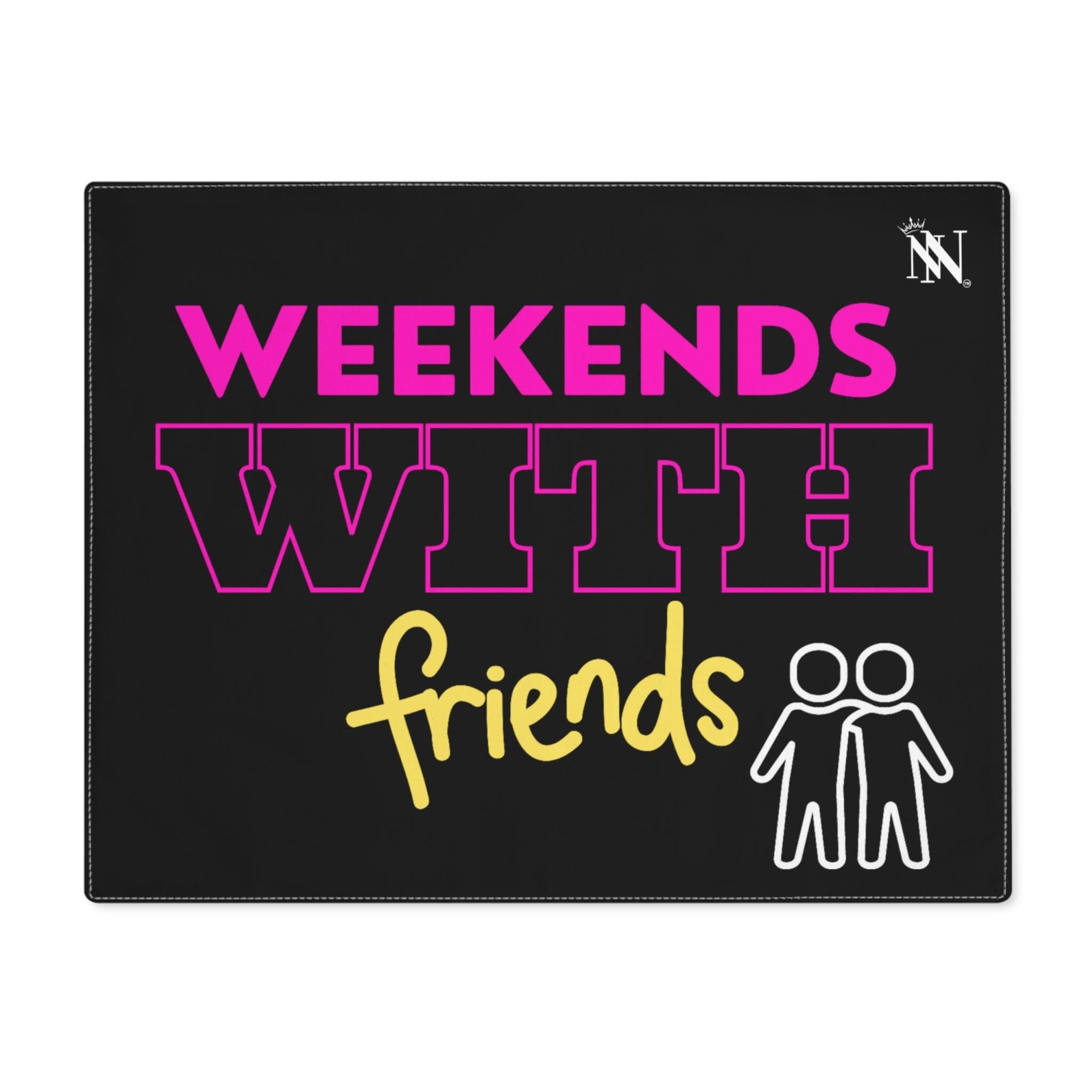 Weekends with Friends Black | Mix & Match Playful Fun-Flirty Lovers’ Toy Mats