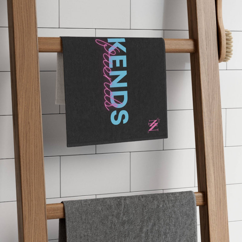 Weekends with Friends Black Mix & Match Soft Sex Towels | Flirty Lovers’ Gifts