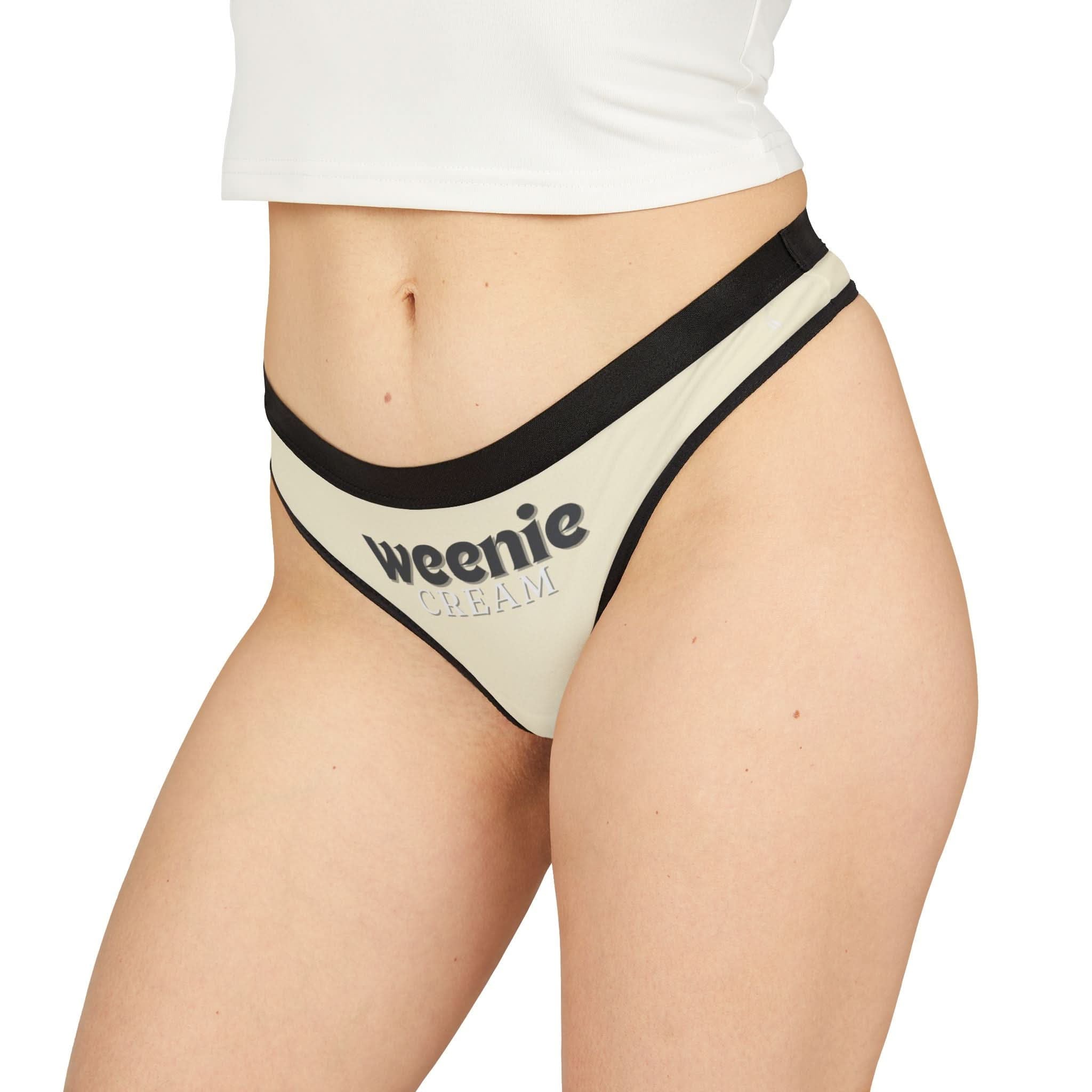 Weenie Cream | Mix & Match Women’s Fun-Flirty Lovers’ Thongs