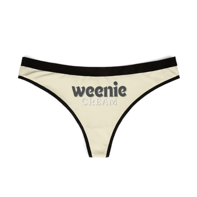 Weenie Cream | Mix & Match Women’s Fun-Flirty Lovers’ Thongs