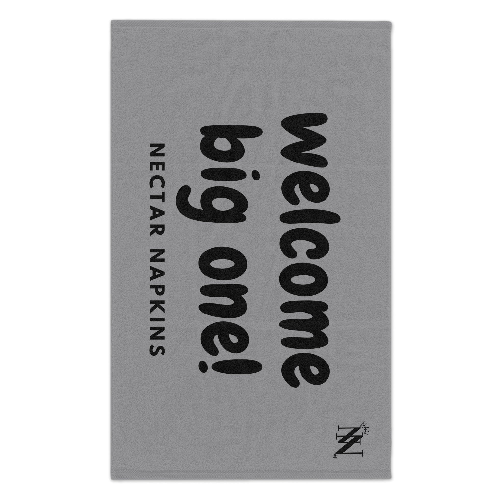 Welcome Big One! Grey | Mix & Match Soft Fun-Flirty Lovers’ Towels