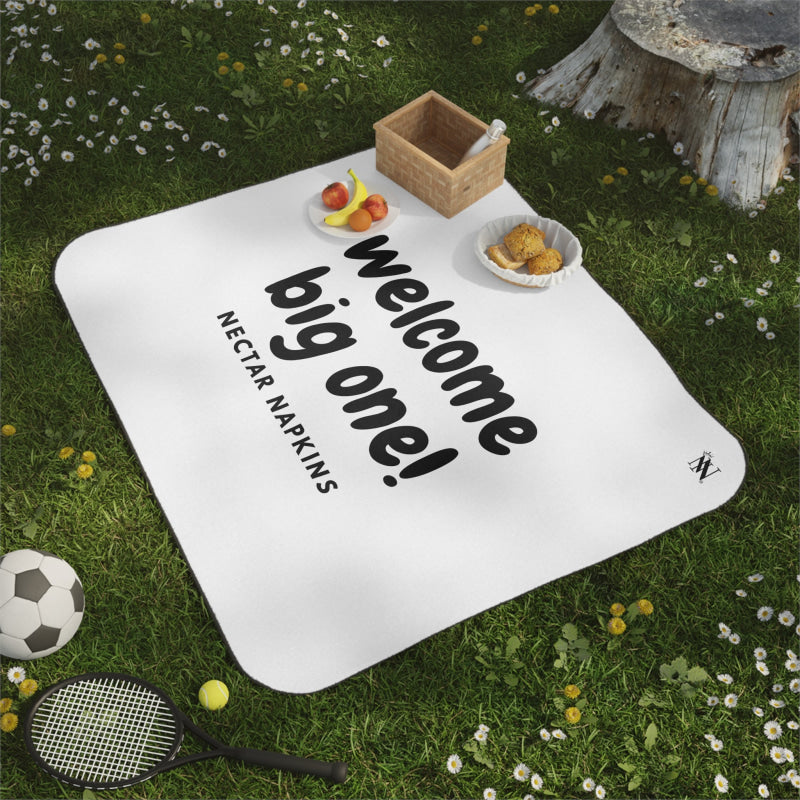Welcome Big One! | Mix Match Fun-Flirty Lovers’ Water-Resistant Blankets