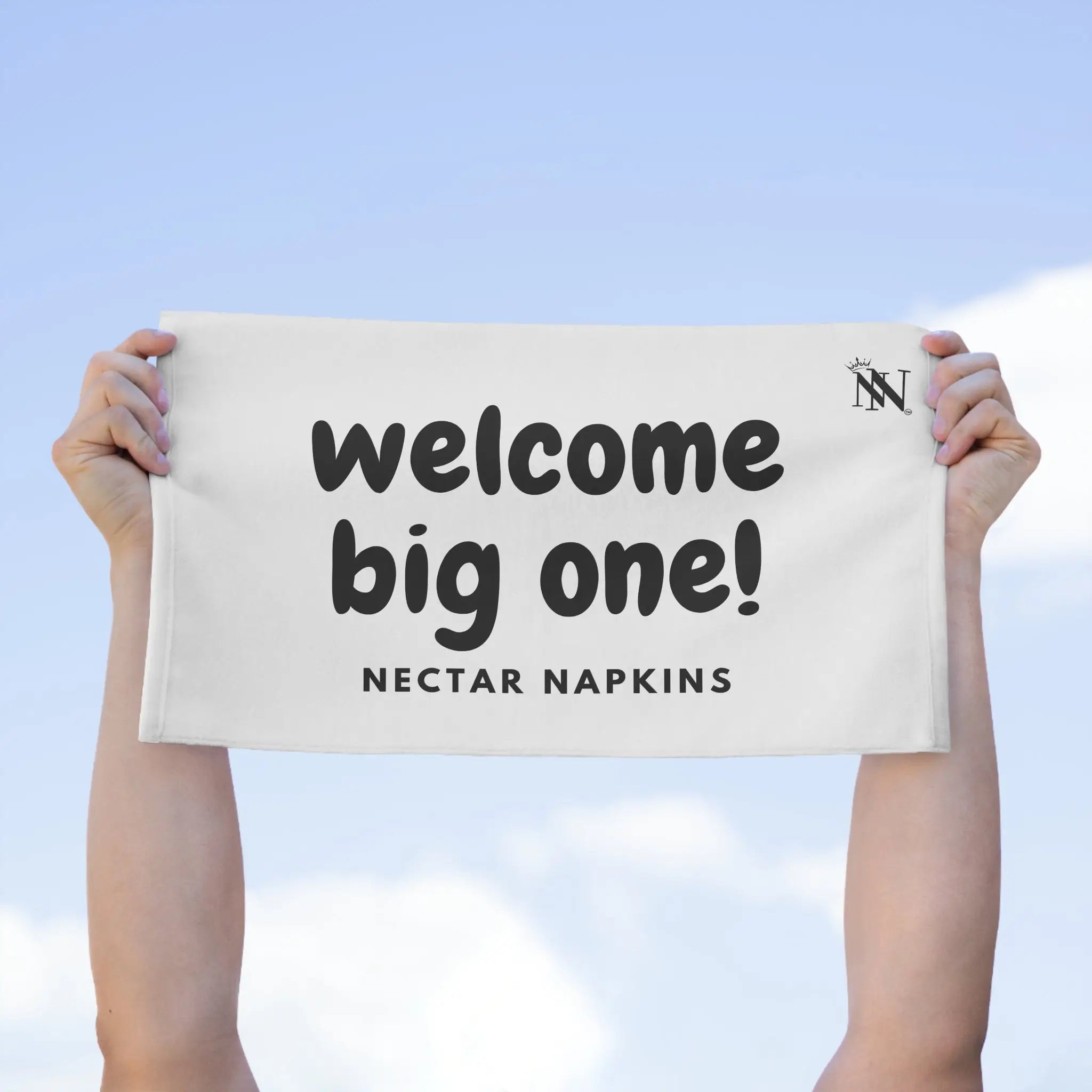 Welcome Big One! | Mix & Match Soft Fun-Flirty Lovers’ Towels