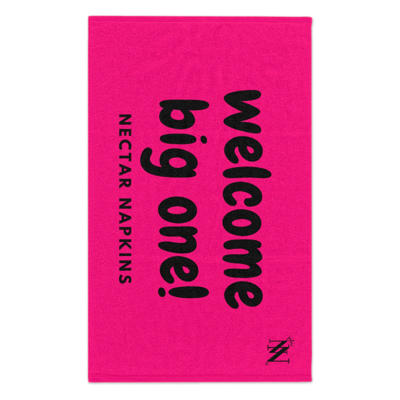 Welcome Big One! Pink | Mix & Match Soft Fun-Flirty Lovers’ Towels