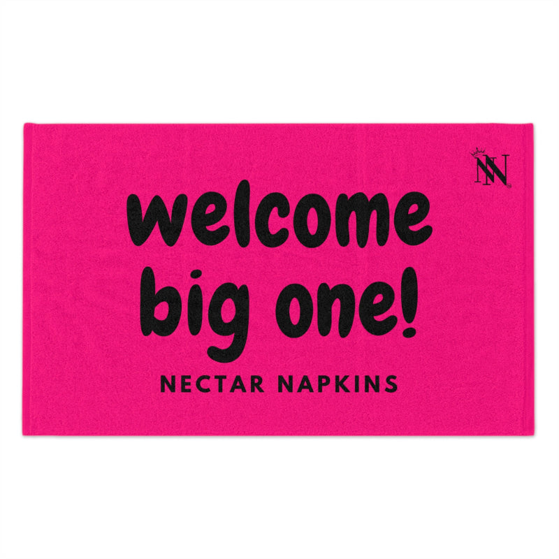 Welcome Big One! Pink | Mix & Match Soft Fun-Flirty Lovers’ Towels