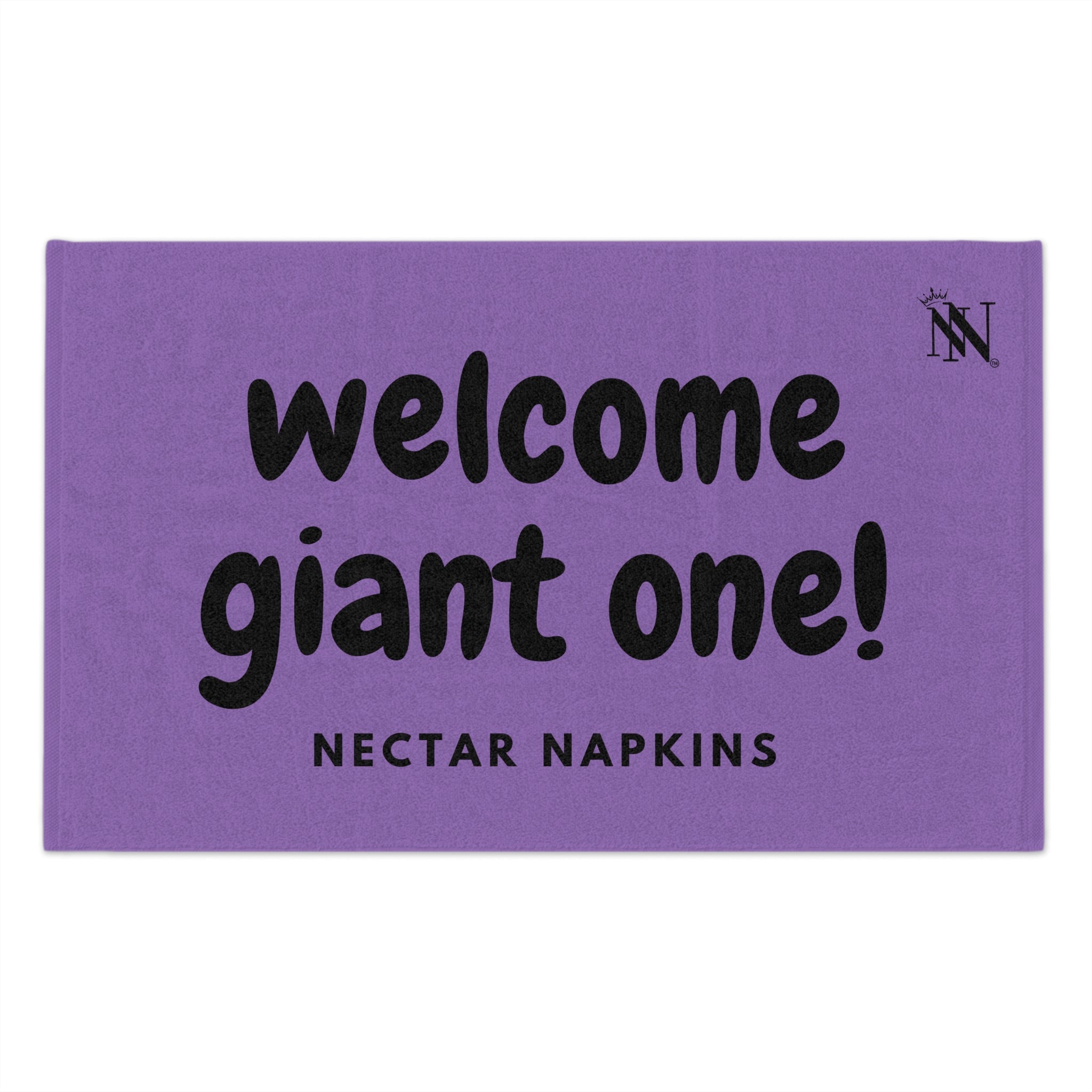 Welcome Giant One! Lavendar | Mix & Match Soft Fun-Flirty Lovers’ Towels