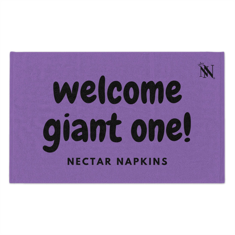 Welcome Giant One! Lavendar | Mix & Match Soft Fun-Flirty Lovers’ Towels