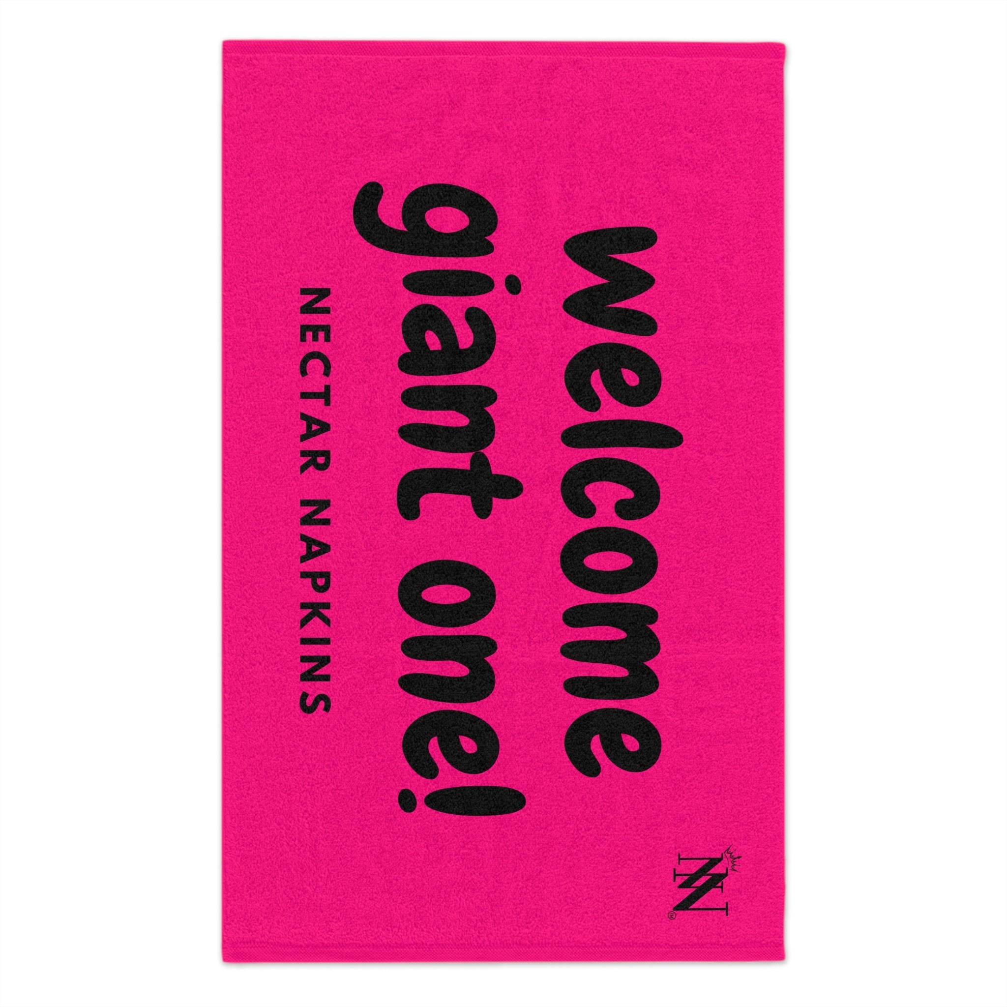 Welcome Giant One! Pink | Mix & Match Soft Fun-Flirty Lovers’ Towels