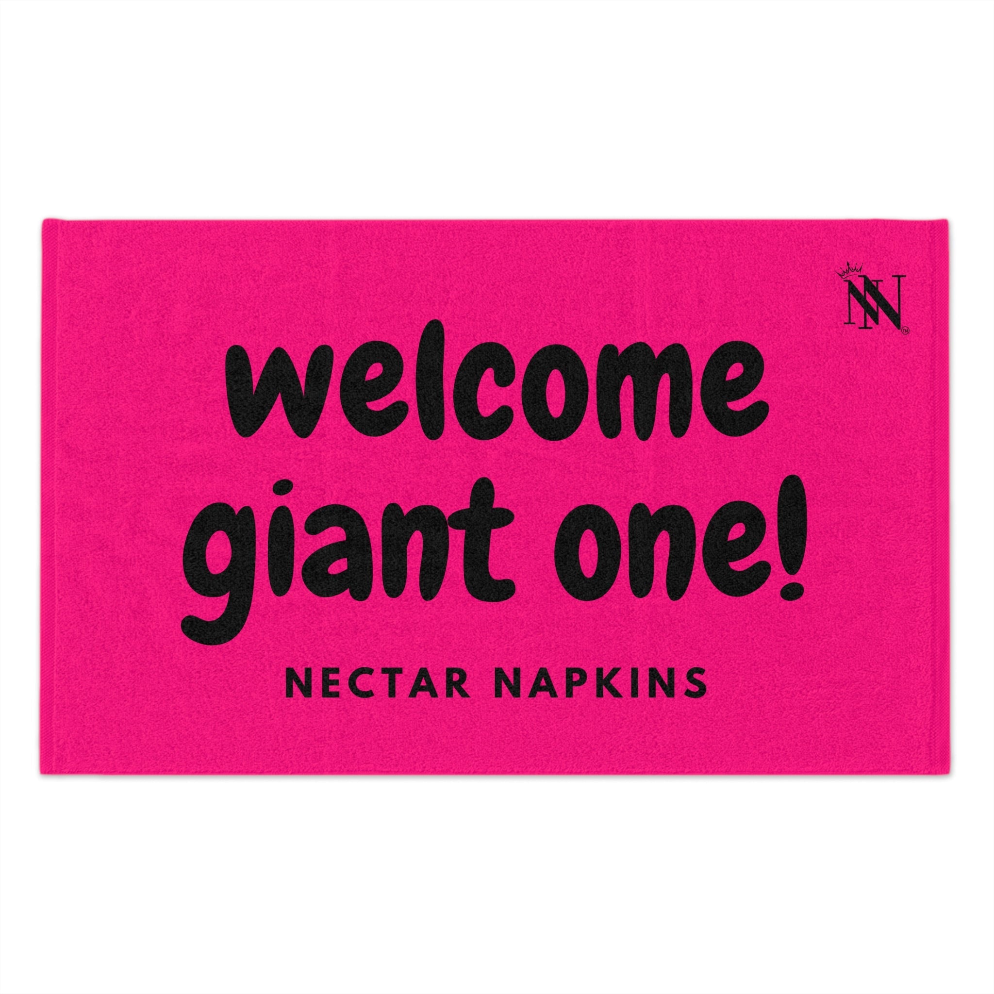 Welcome Giant One! Pink | Mix & Match Soft Fun-Flirty Lovers’ Towels