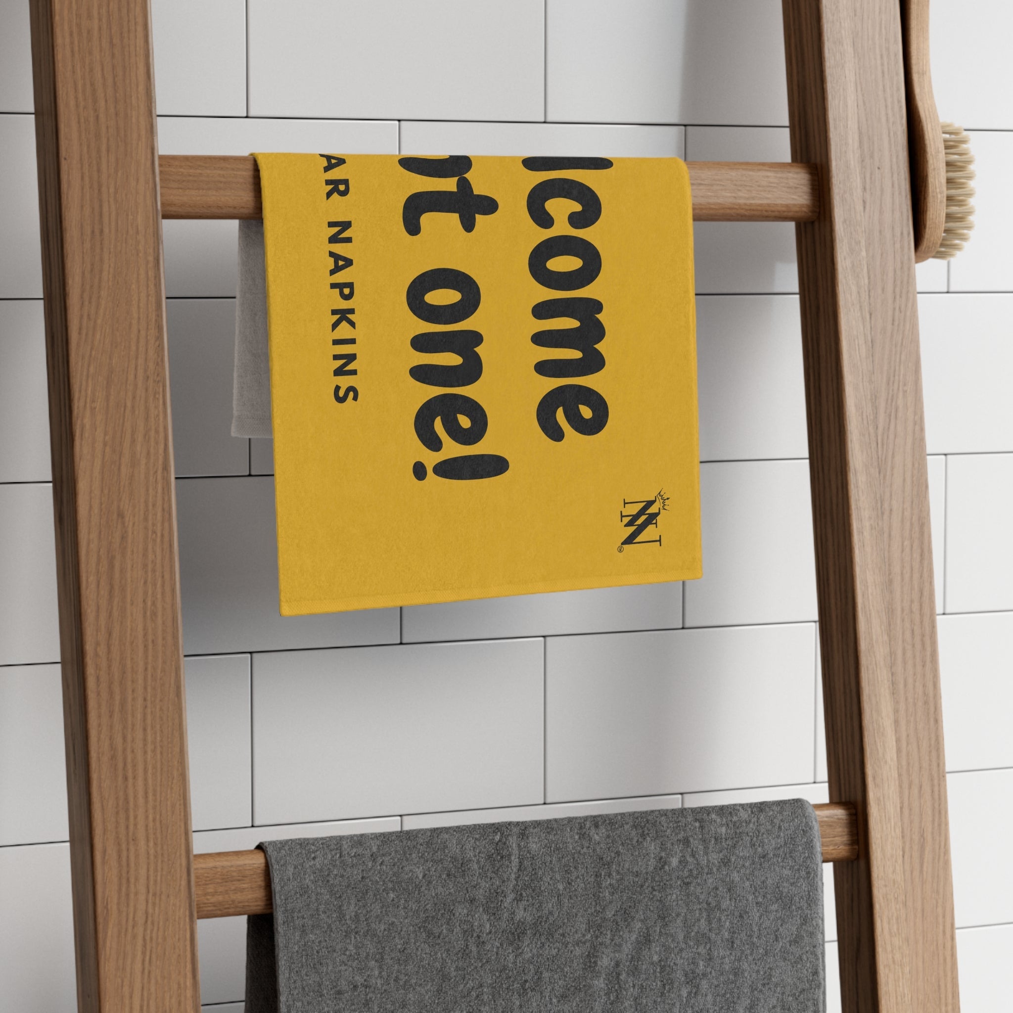 Welcome Giant One! Yellow | Mix & Match Soft Fun-Flirty Lovers’ Towels