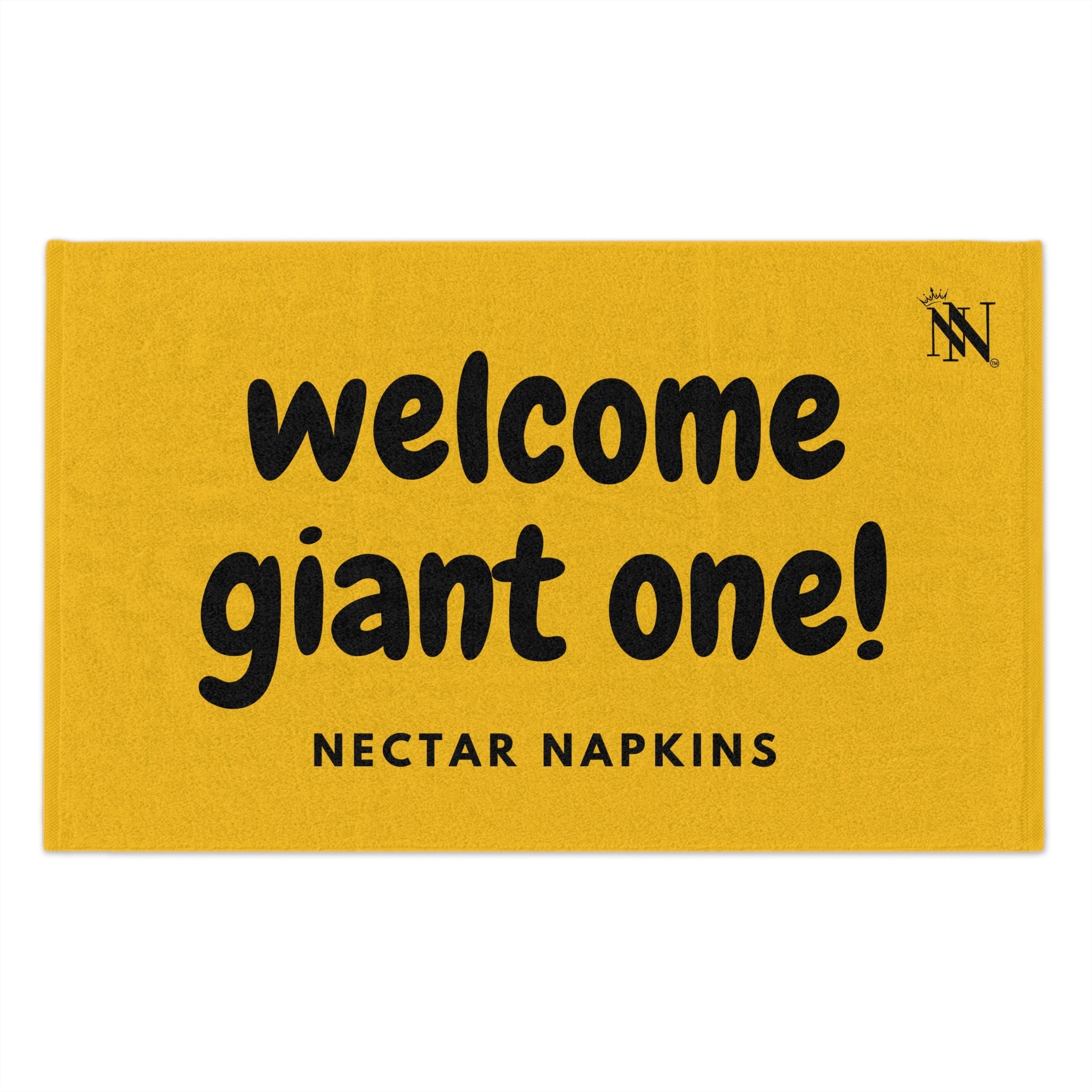 Welcome Giant One! Yellow | Mix & Match Soft Fun-Flirty Lovers’ Towels