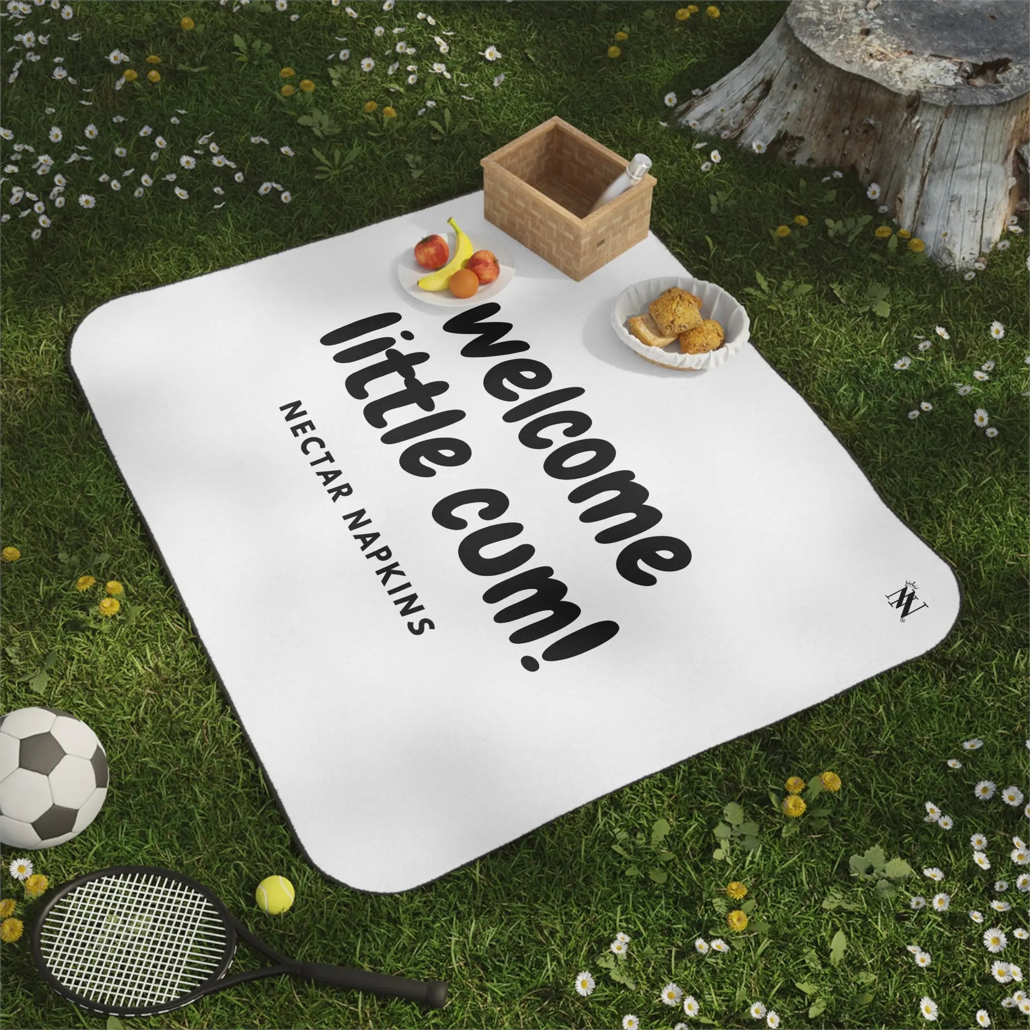 Welcome Little Cum! | Mix Match Fun-Flirty Lovers’ Water-Resistant Blankets