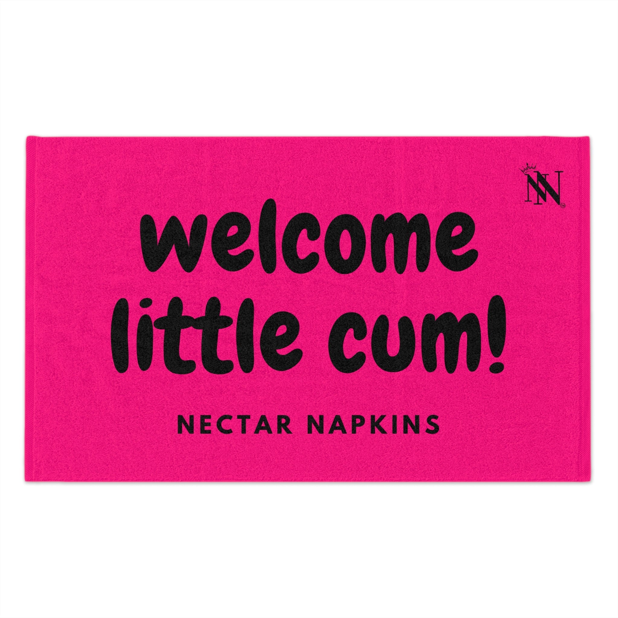 Welcome Little Cum! Pink | Mix & Match Soft Fun-Flirty Lovers’ Towels