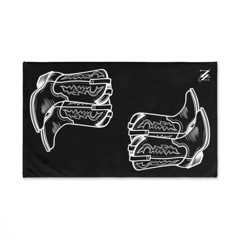 Western Boots Shareable Black | Mix & Match Original Fun-Flirty Lovers’ Towels