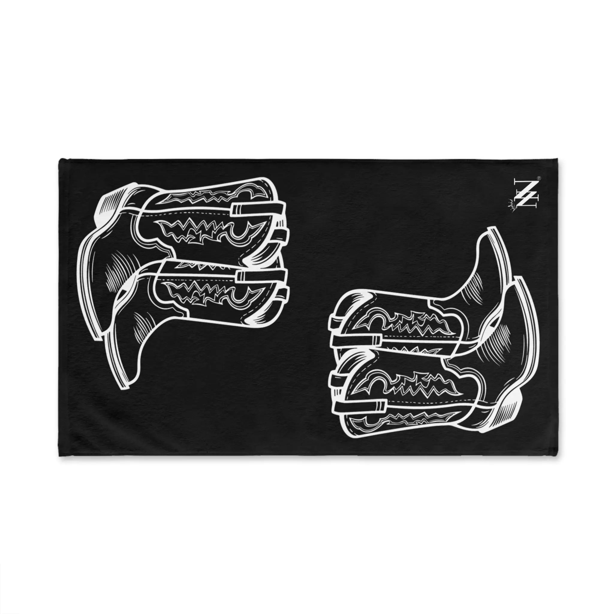 Western Boots Shareable Black | Mix & Match Original Fun-Flirty Lovers’ Towels