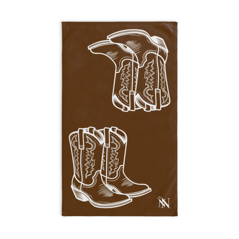 Western Boots Shareable Brown | Mix & Match Original Fun-Flirty Lovers’ Towels