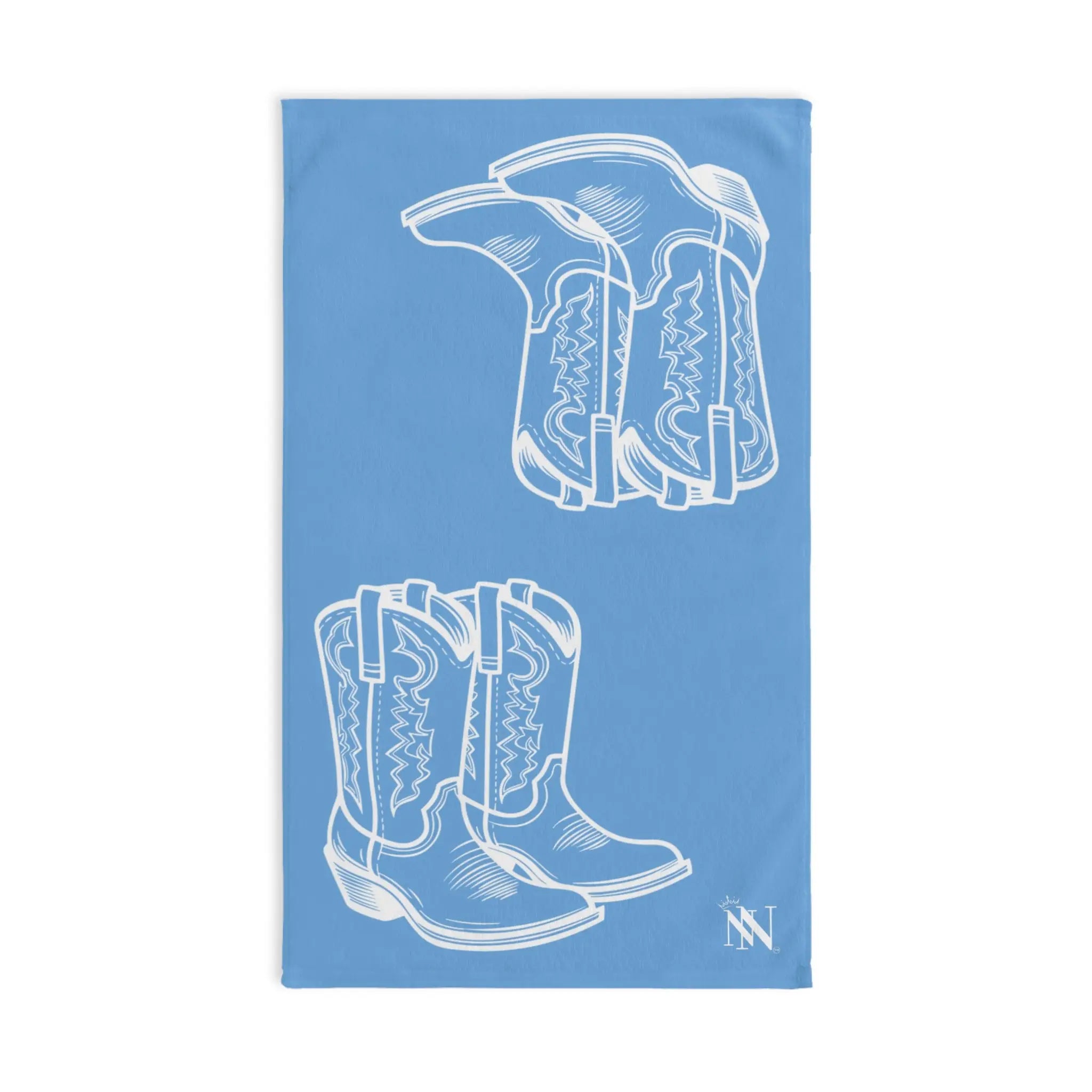 Western Boots Shareable Light Blue | Mix & Match Original Fun-Flirty Lovers’ Towels