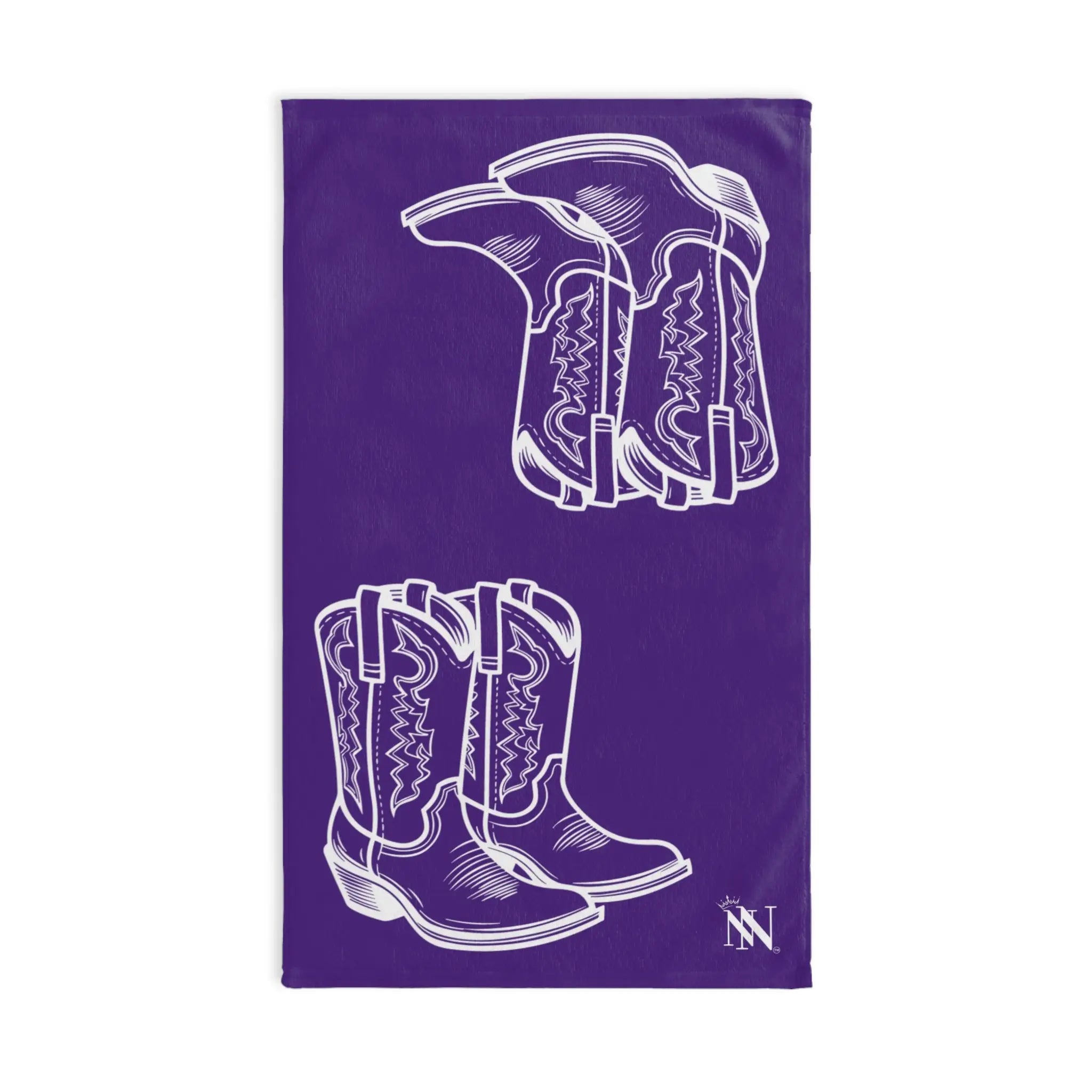 Western Boots Shareable Purple | Mix & Match Original Fun-Flirty Lovers’ Towels