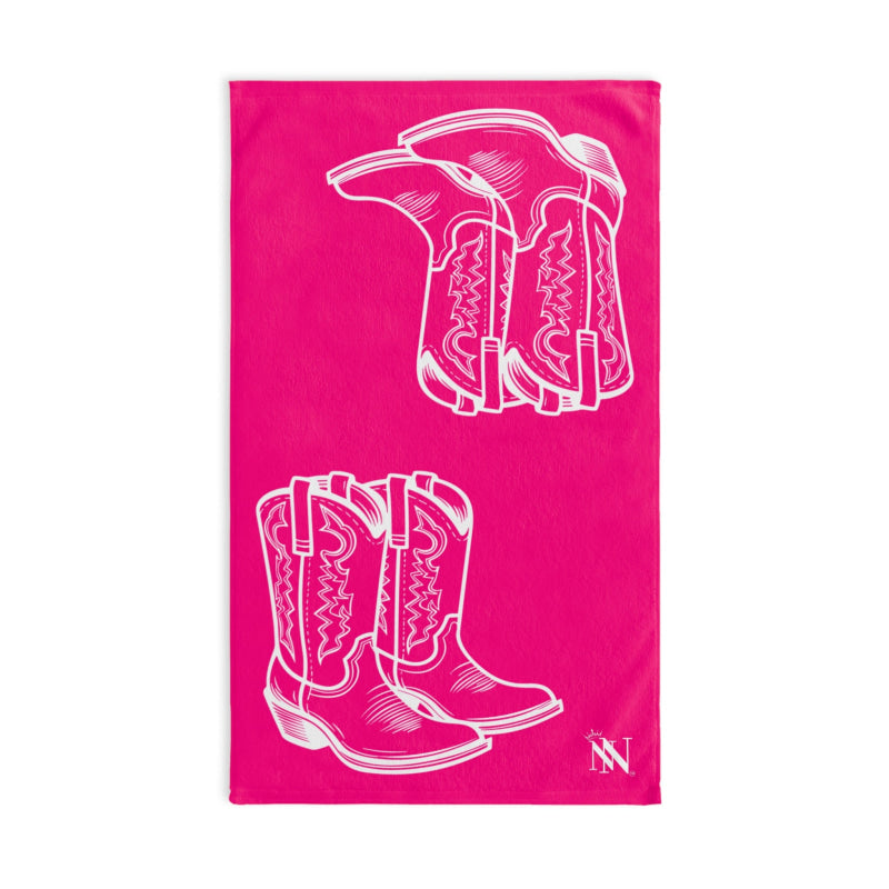 Western Boots Shareable Signature Pink | Mix & Match Original Fun-Flirty Lovers’ Towels