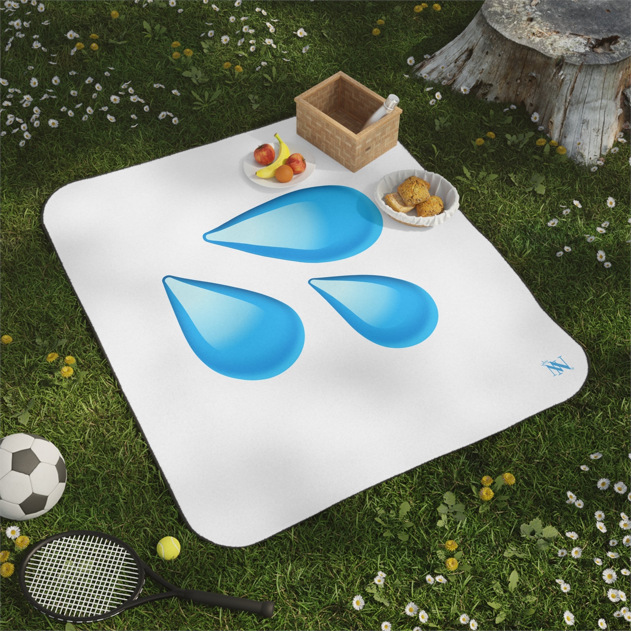 Wet Emoji | Mix Match Fun-Flirty Lovers’ Water-Resistant Blankets