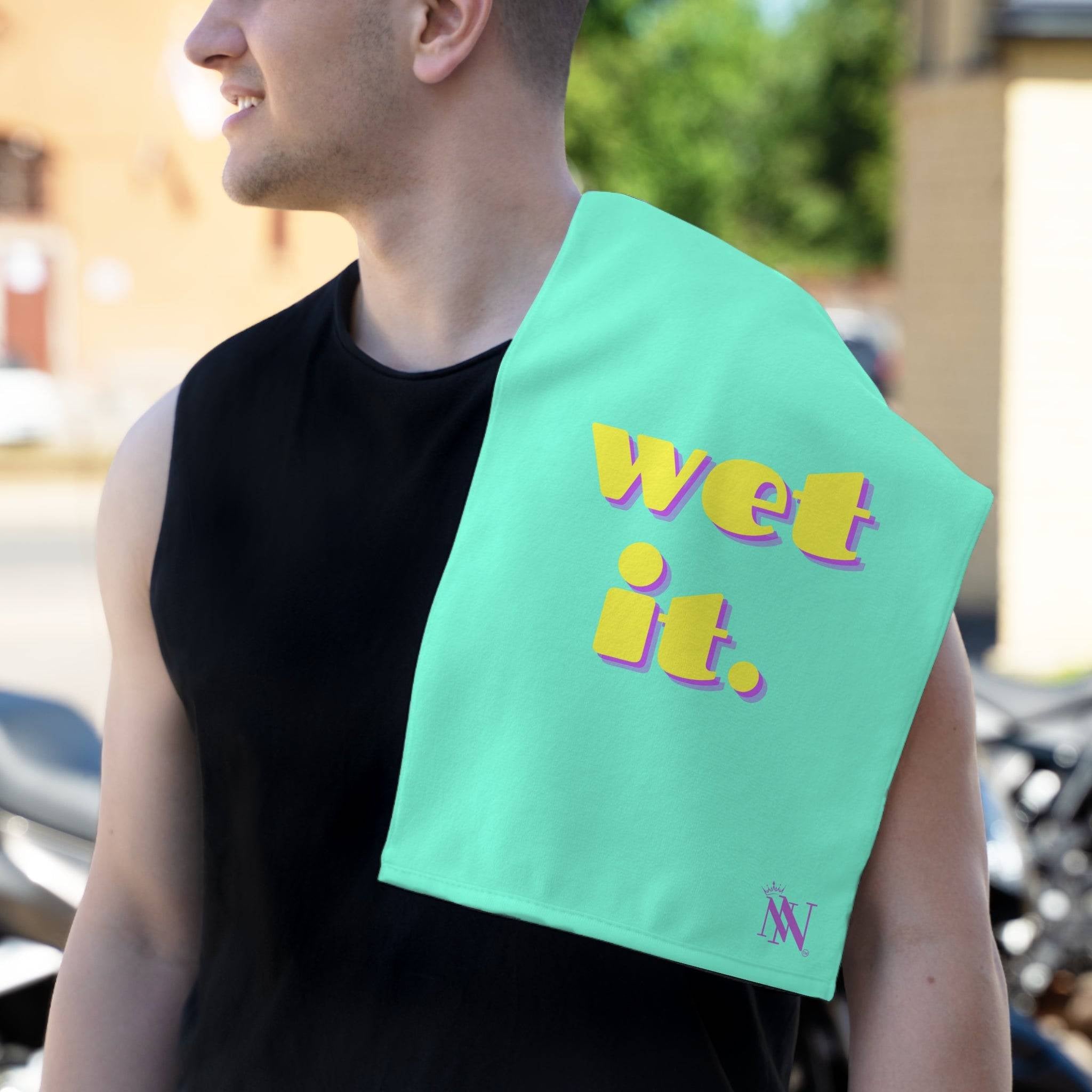wet it. | Mix & Match Soft Fun-Flirty Lovers’ Towels