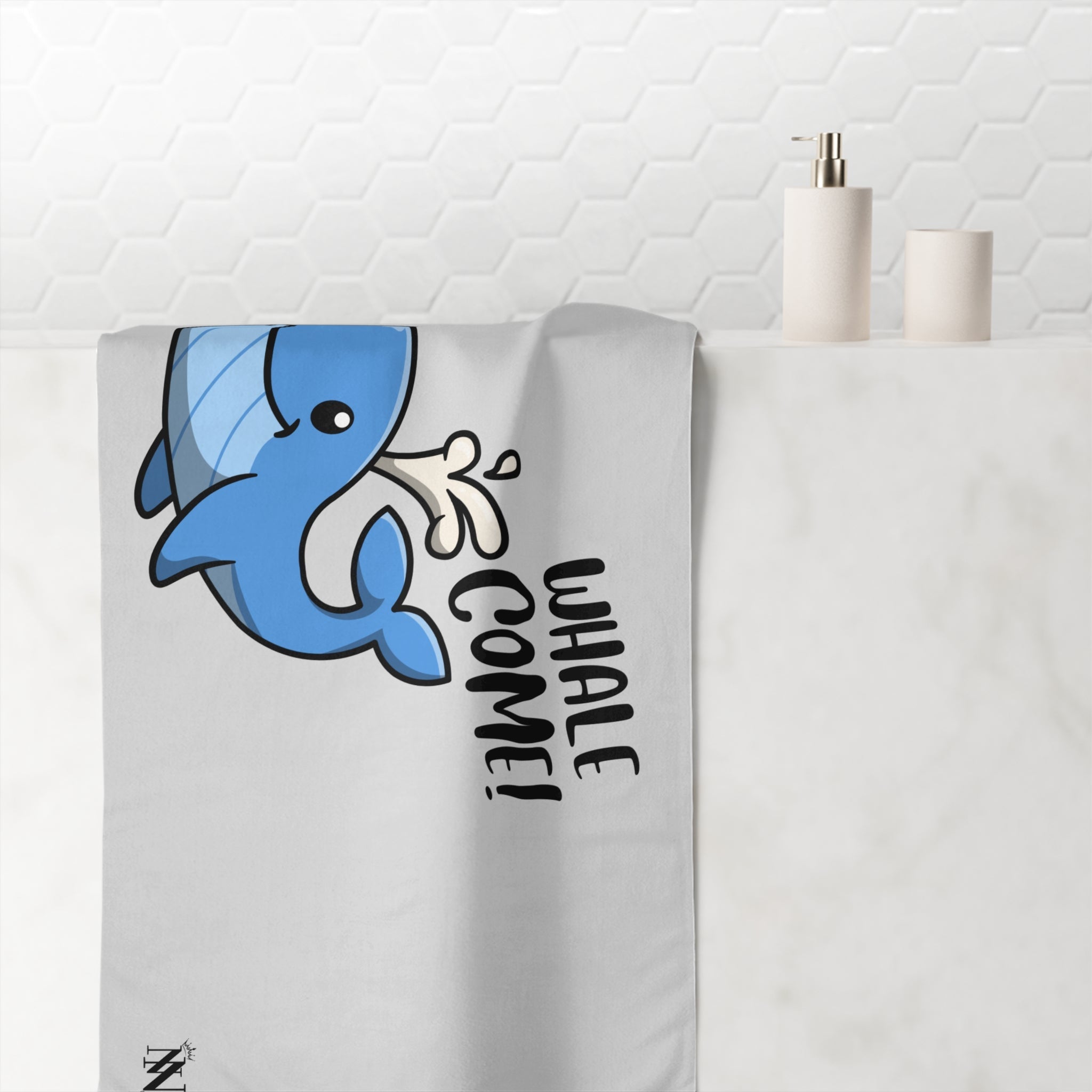Whale Come! | Mix & Match Naughty XL Fun-Flirty Lovers’ Towels
