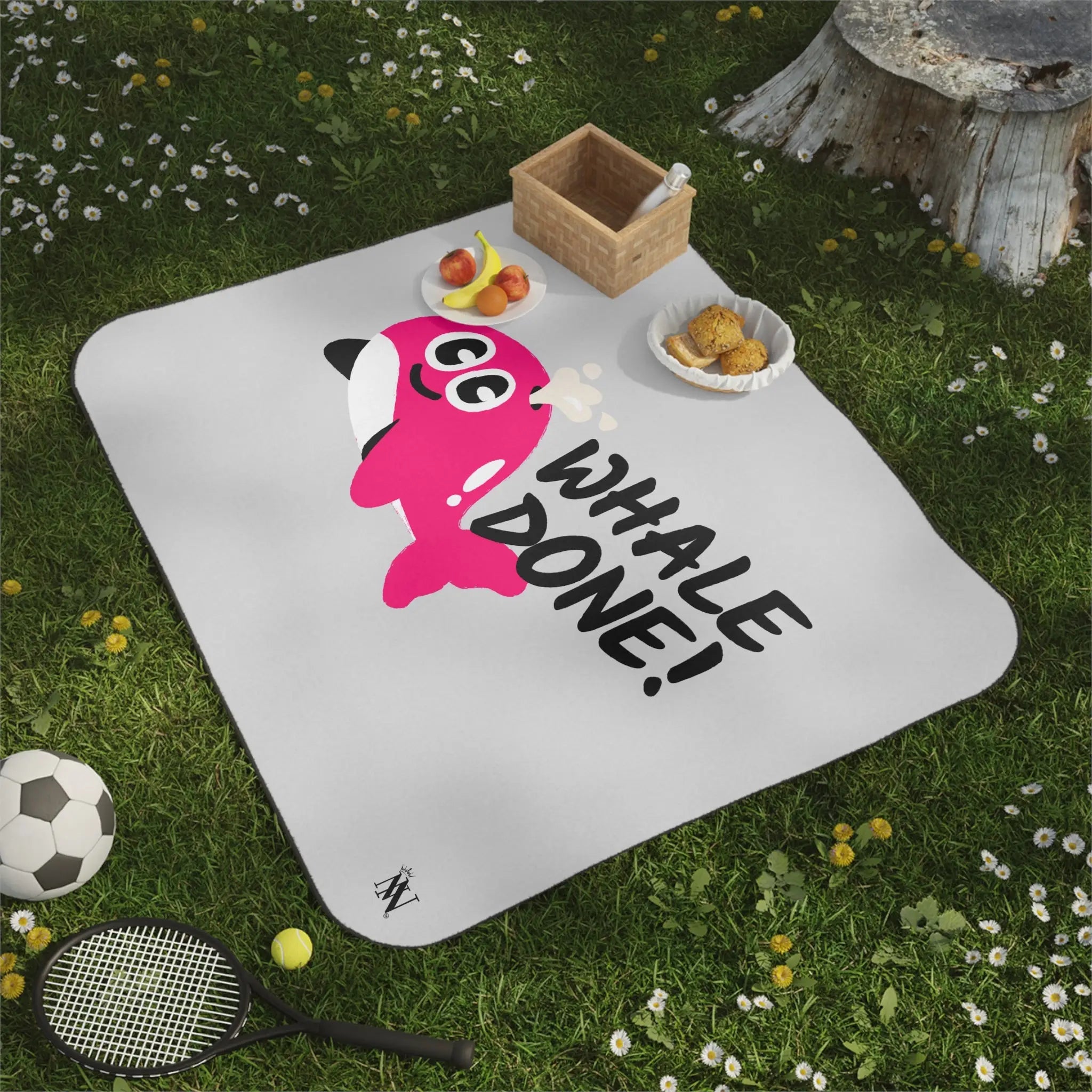 Whale Done! | Mix Match Fun-Flirty Lovers’ Water-Resistant Blankets