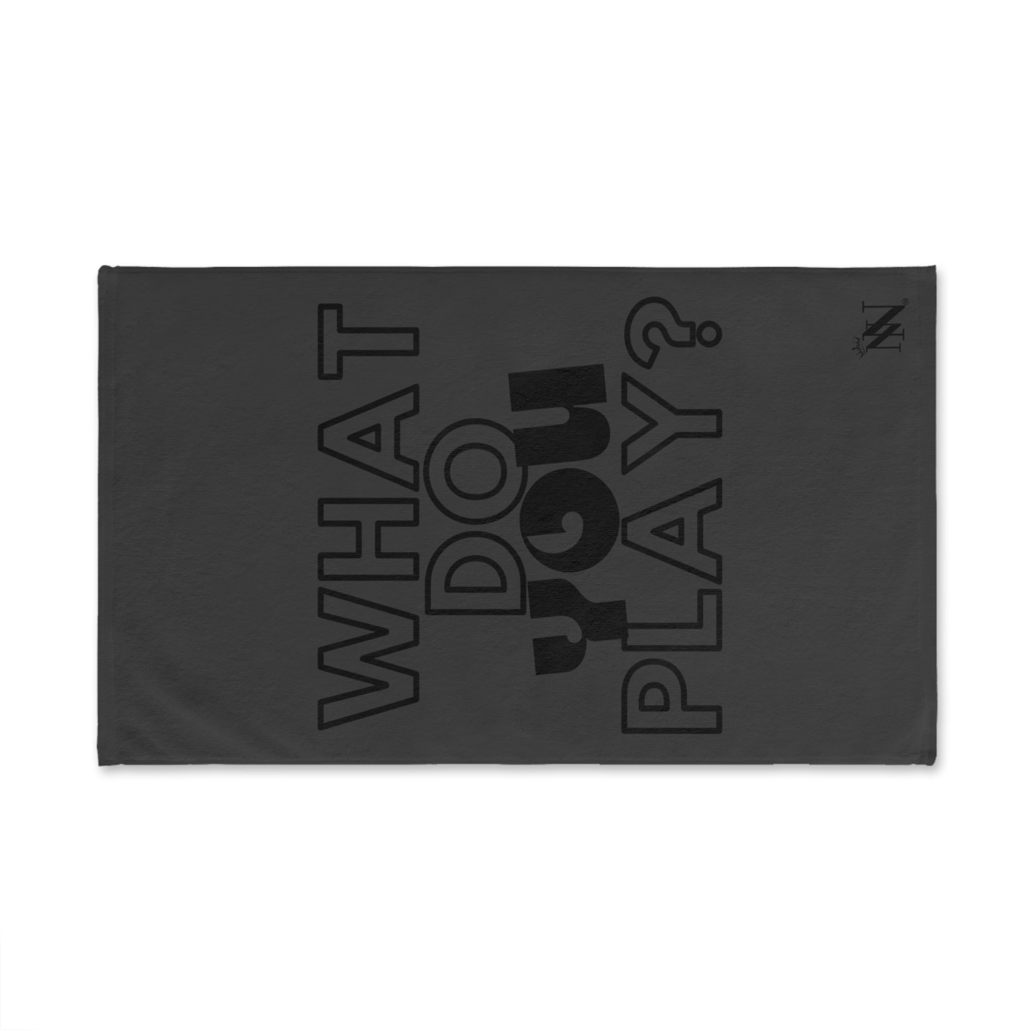 What Do You Play? Dark Grey | Mix & Match Original Fun-Flirty Lovers’ Towels