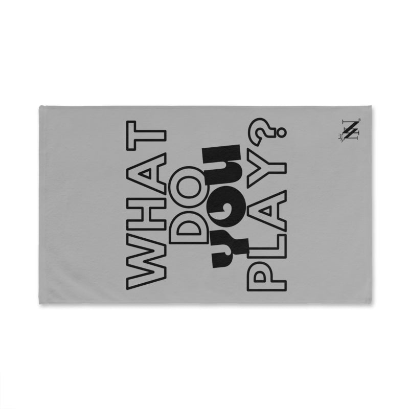 What Do You Play? Light Grey | Mix & Match Original Fun-Flirty Lovers’ Towels