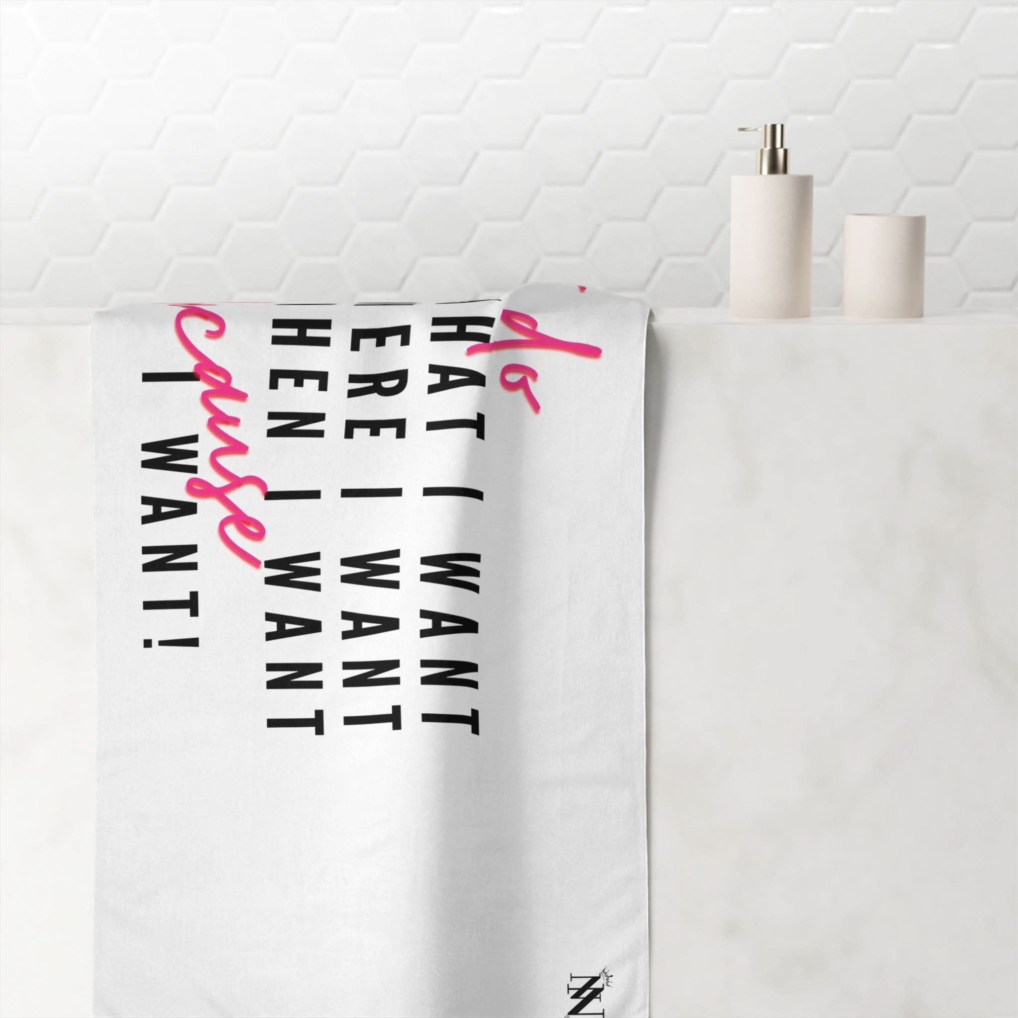 What I Want! | Mix & Match Naughty XL Fun-Flirty Lovers’ Towels