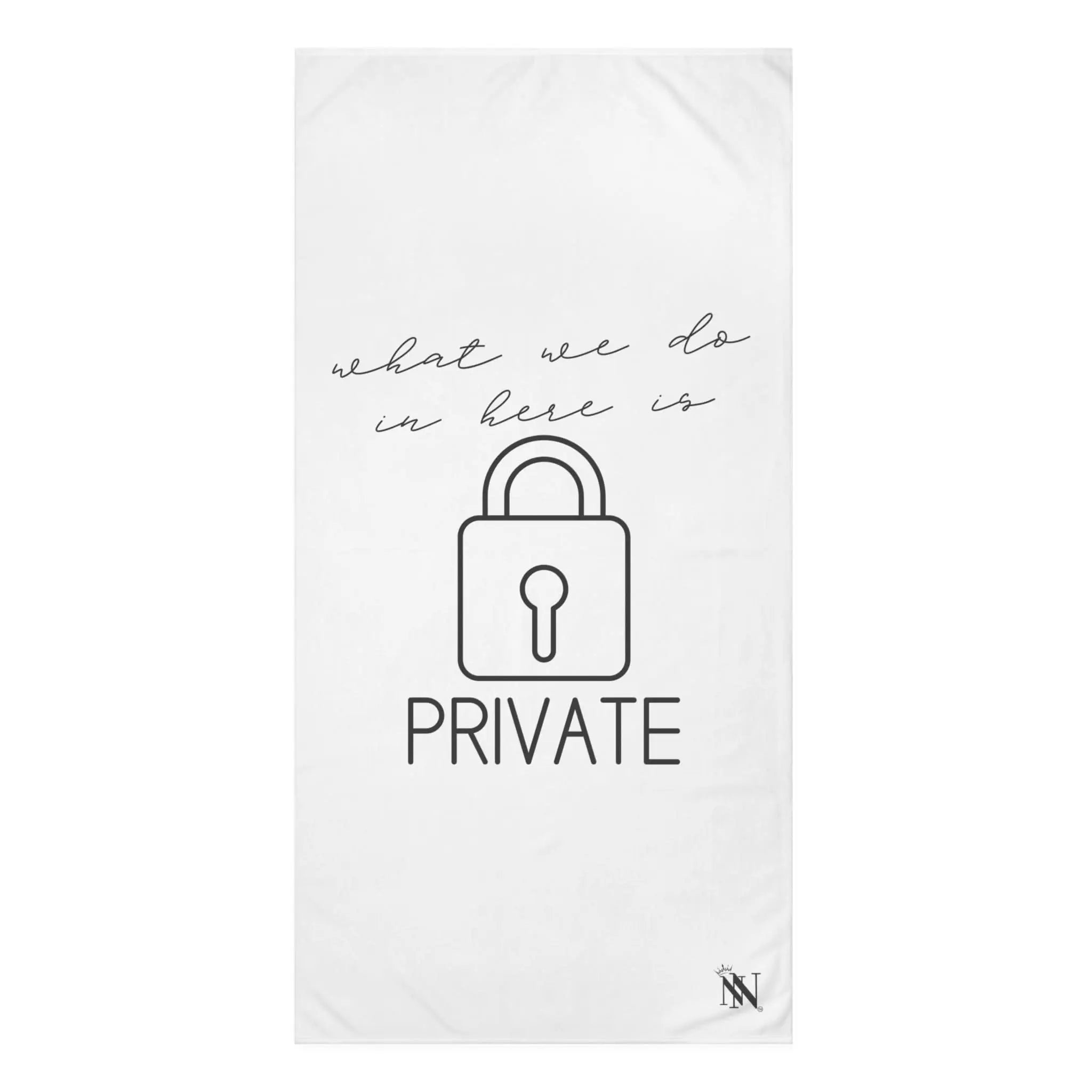 What We Do in Here Is Private | Mix & Match Naughty XL Fun-Flirty Lovers’ Towels