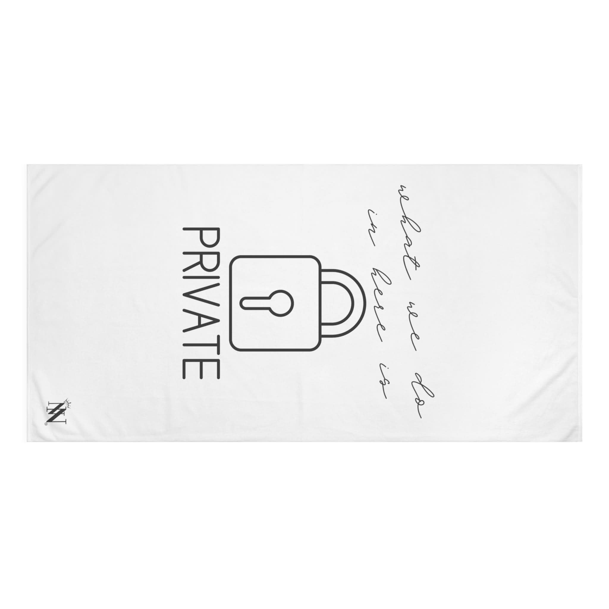 What We Do in Here Is Private | Mix & Match Naughty XL Fun-Flirty Lovers’ Towels