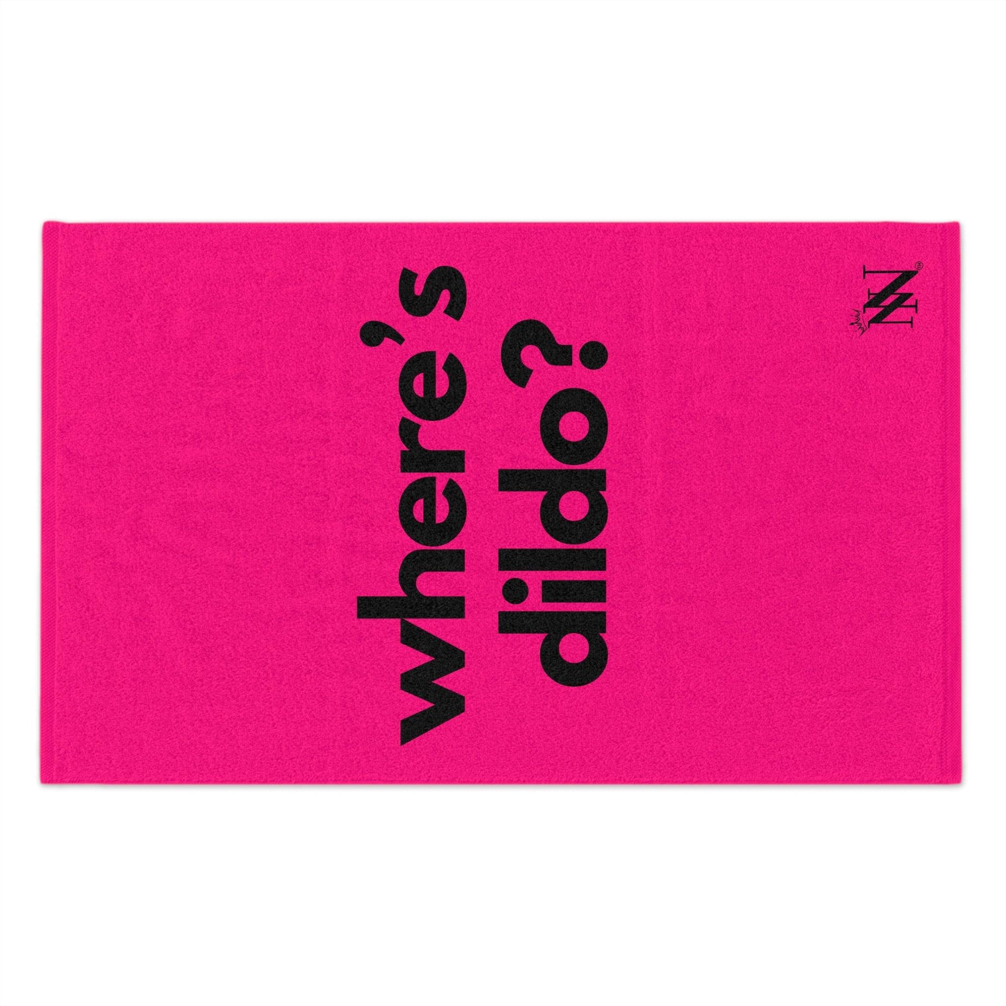 Where’s Dildo? Pink Mix & Match Soft Sex Towels | Flirty Lovers’ Gifts