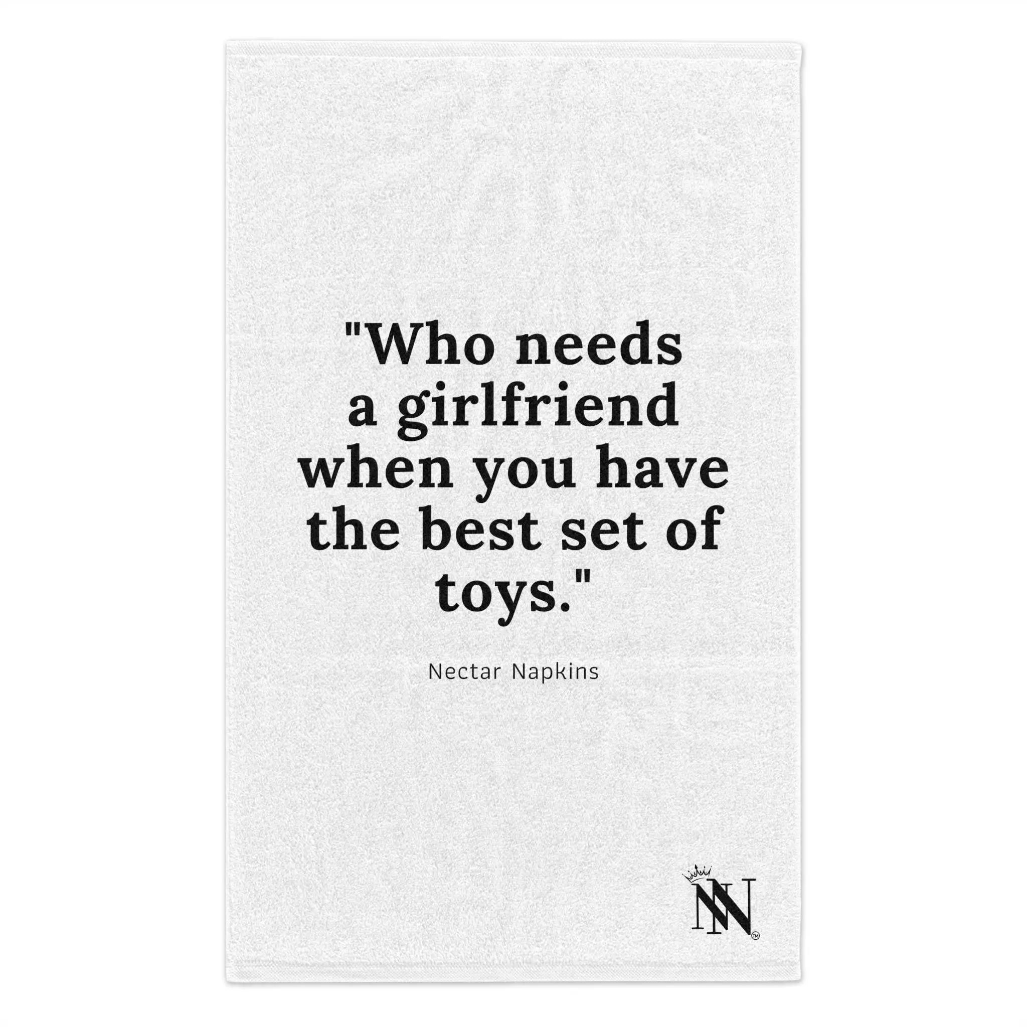Who Needs a Girlfriend? | Mix & Match Soft Fun-Flirty Lovers’ Towels