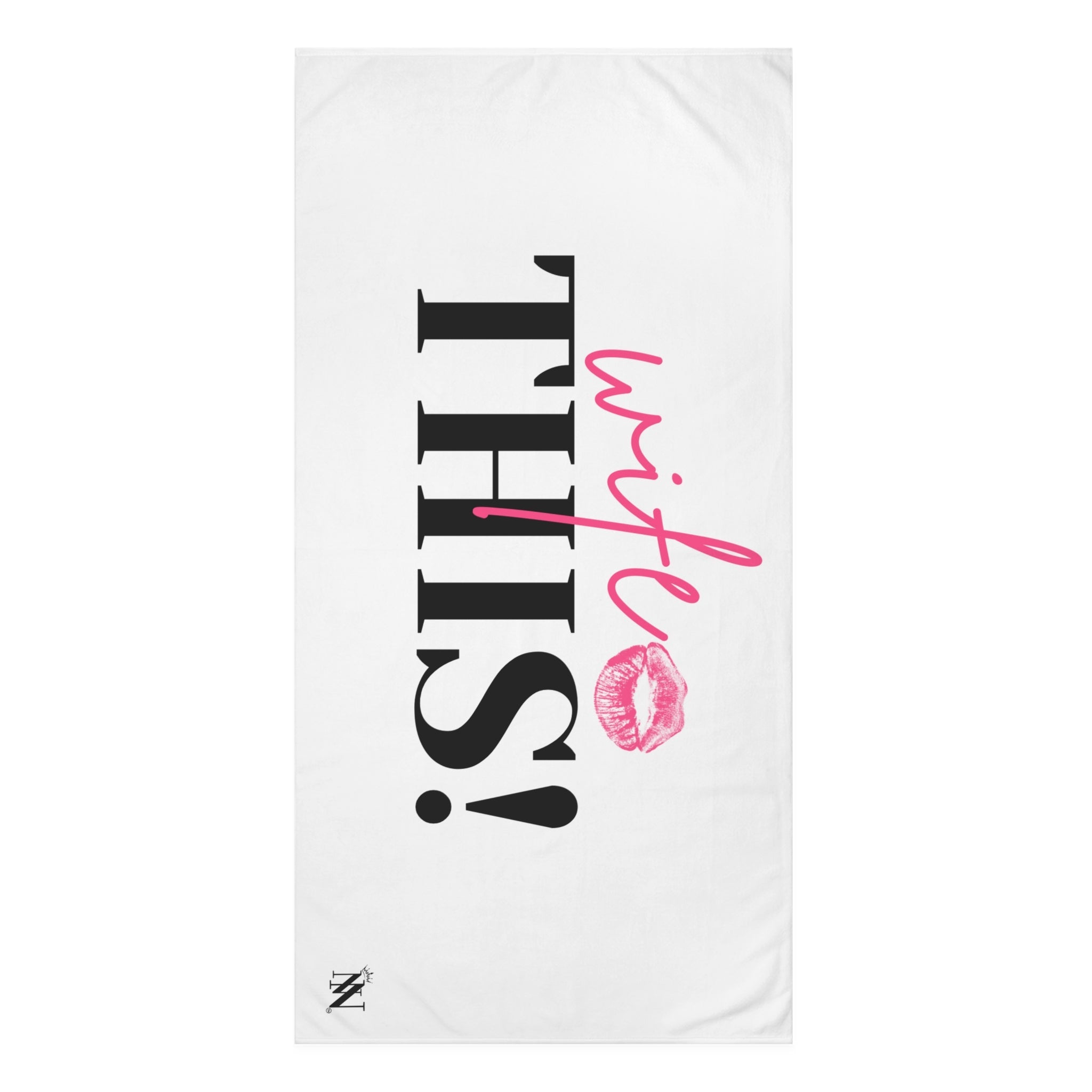 Wife This! With a Kiss | Mix & Match XL Fun-Flirty Lovers’ Towels