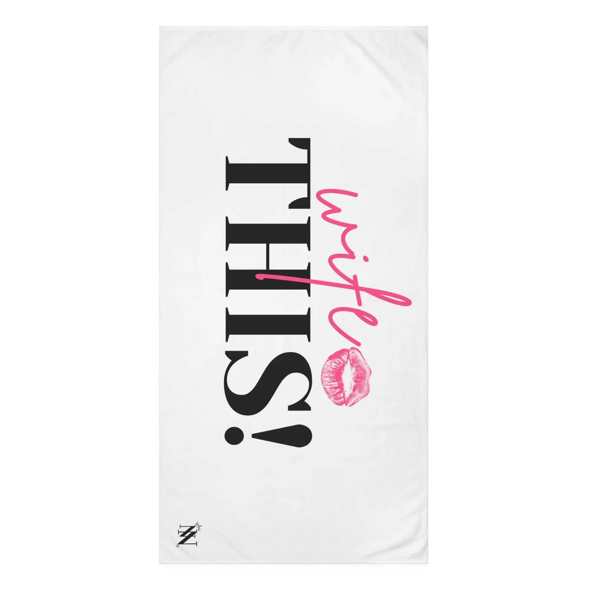 Wife This! With a Kiss | Mix & Match XL Fun-Flirty Lovers’ Towels