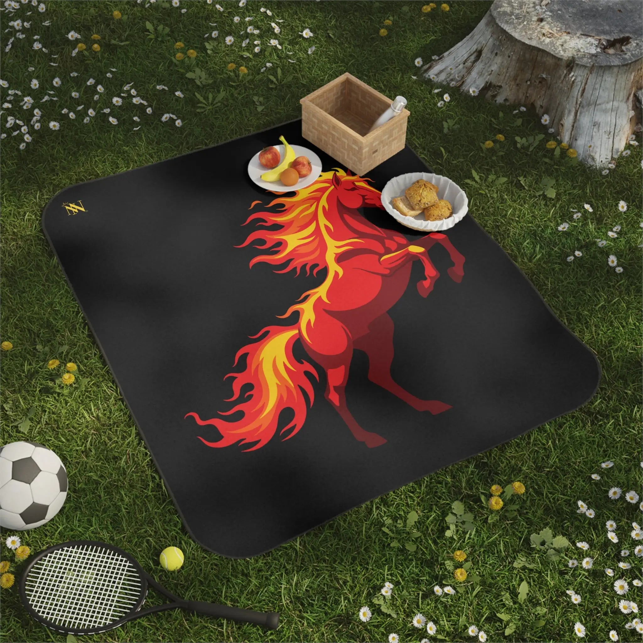Wildfire Horse | Mix Match Fun-Flirty Lovers’ Water-Resistant Blankets