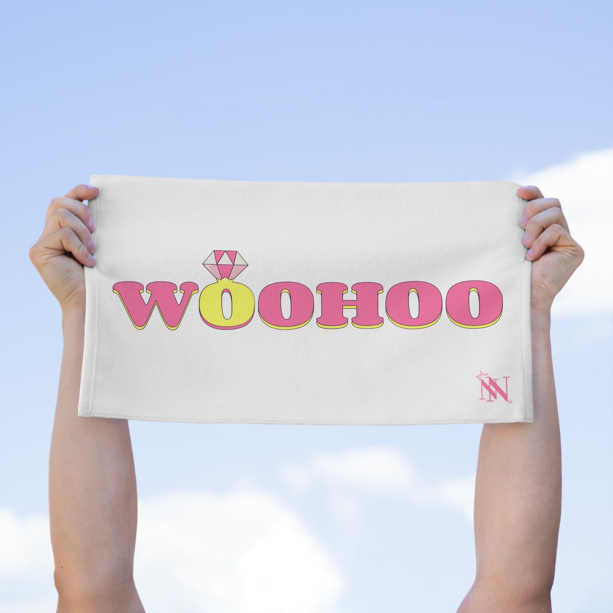 WooHoo Diamond Ring Bride | Mix & Match Soft Fun-Flirty Lovers’ Towels