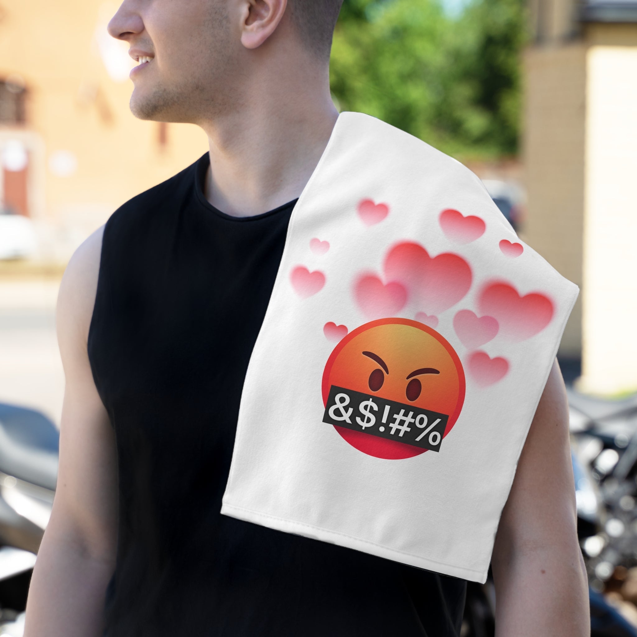 WTF? Love Emoji | Mix & Match Soft Fun-Flirty Lovers’ Towels