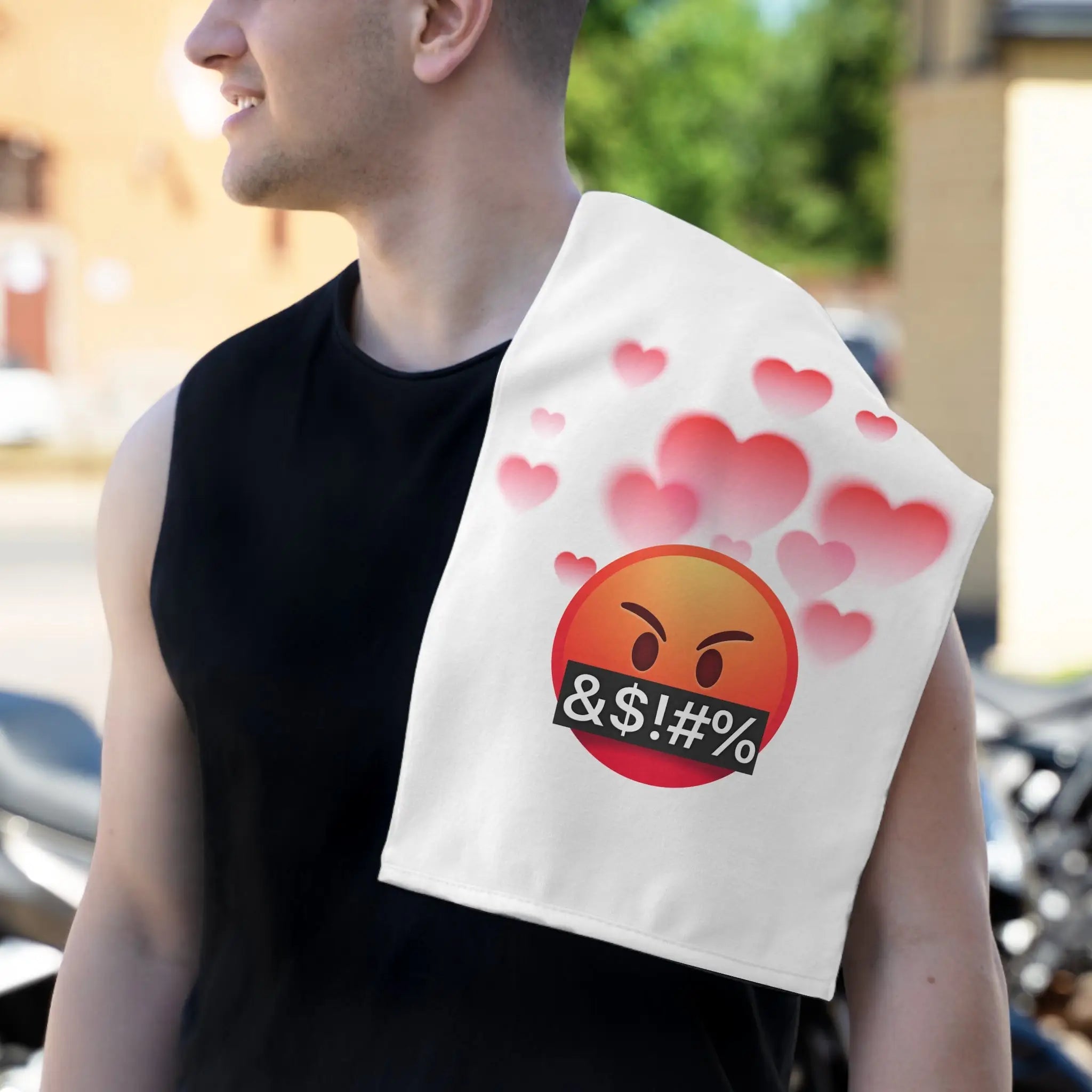 WTF? Love Emoji | Mix & Match Soft Fun-Flirty Lovers’ Towels