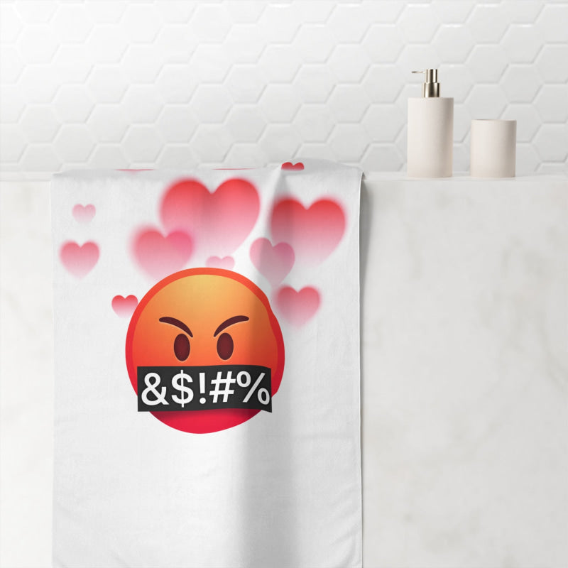 WTF? Love Emoji | Mix & Match XL Fun-Flirty Lovers’ Towels