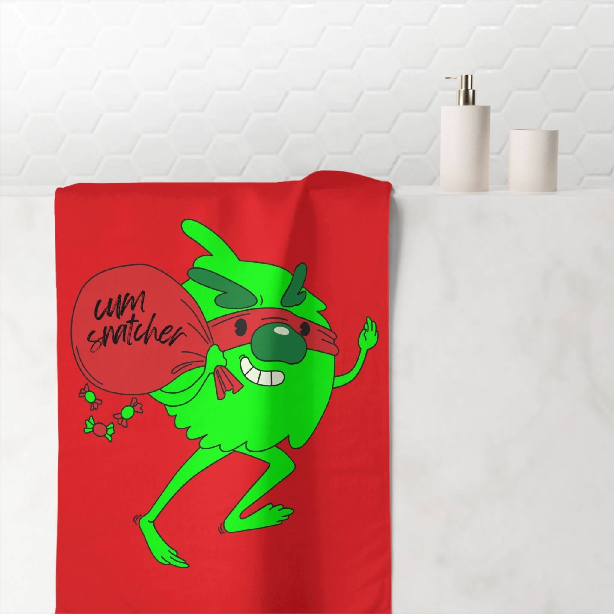 Xmas Cum Snatcher | Mix & Match Naughty XL Fun-Flirty Lovers’ Towels