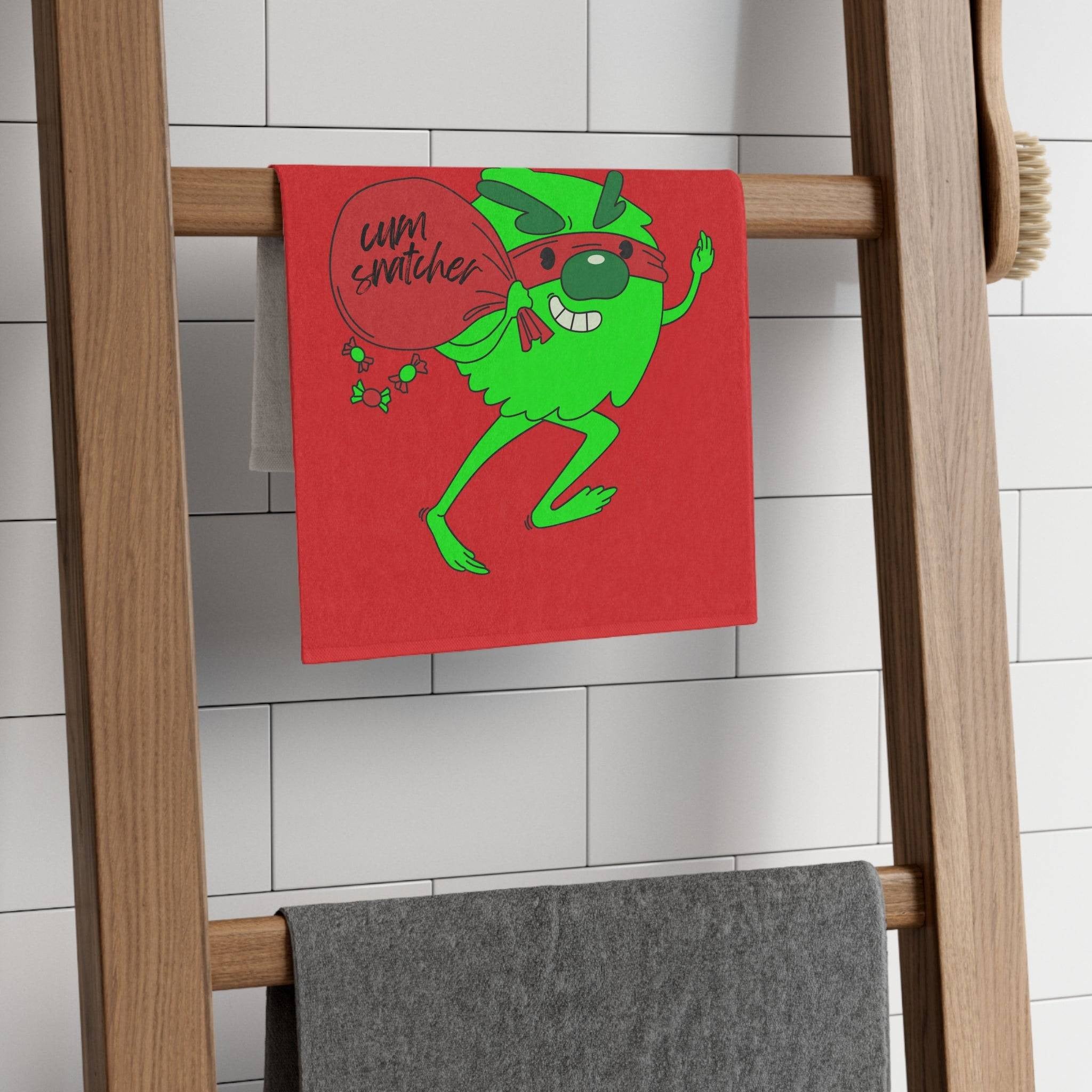 Xmas Cum Snatcher | Mix & Match Soft Fun-Flirty Lovers’ Christmas Towels