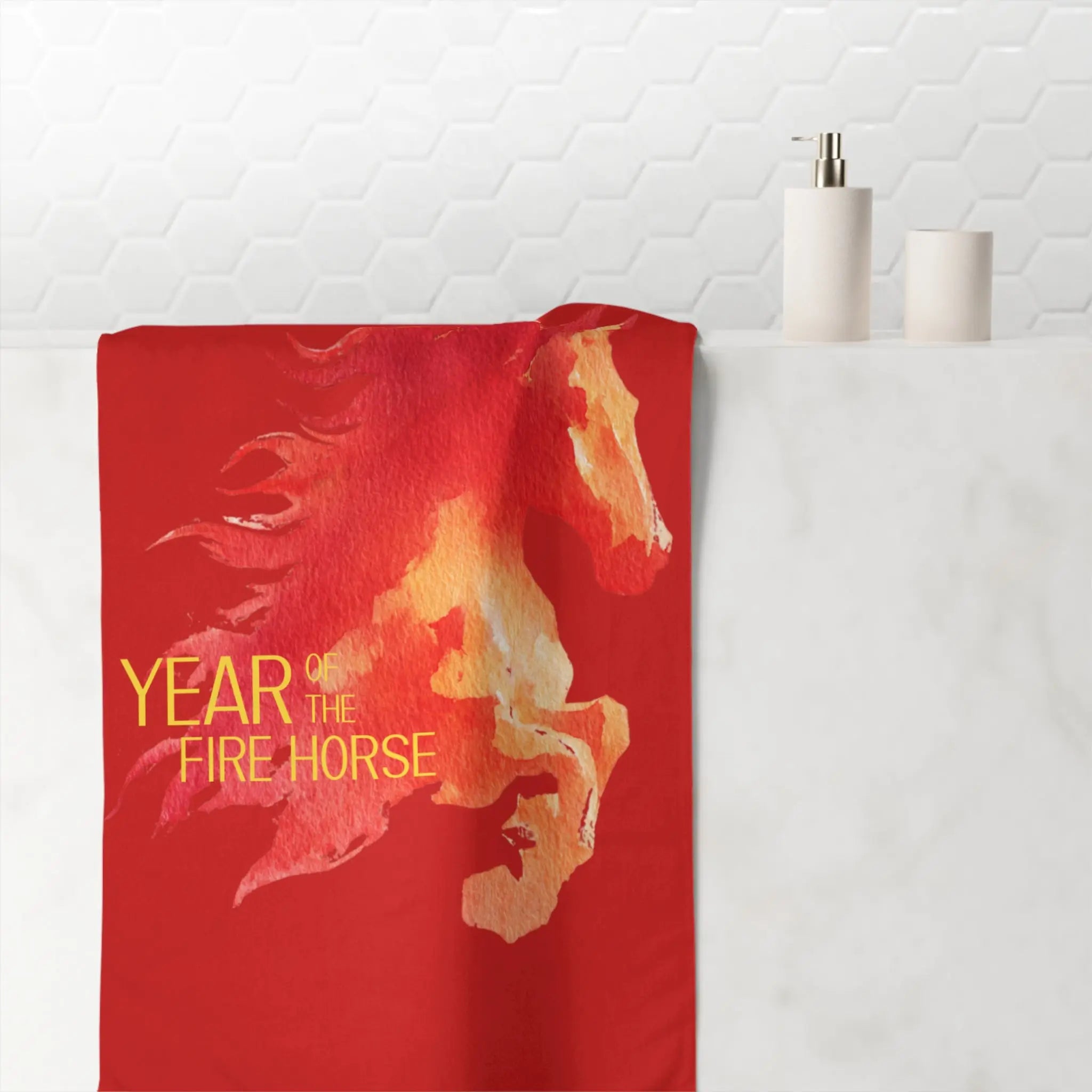 Year of the Fire Horse | Mix & Match XL Fun-Flirty Lovers’ Towels