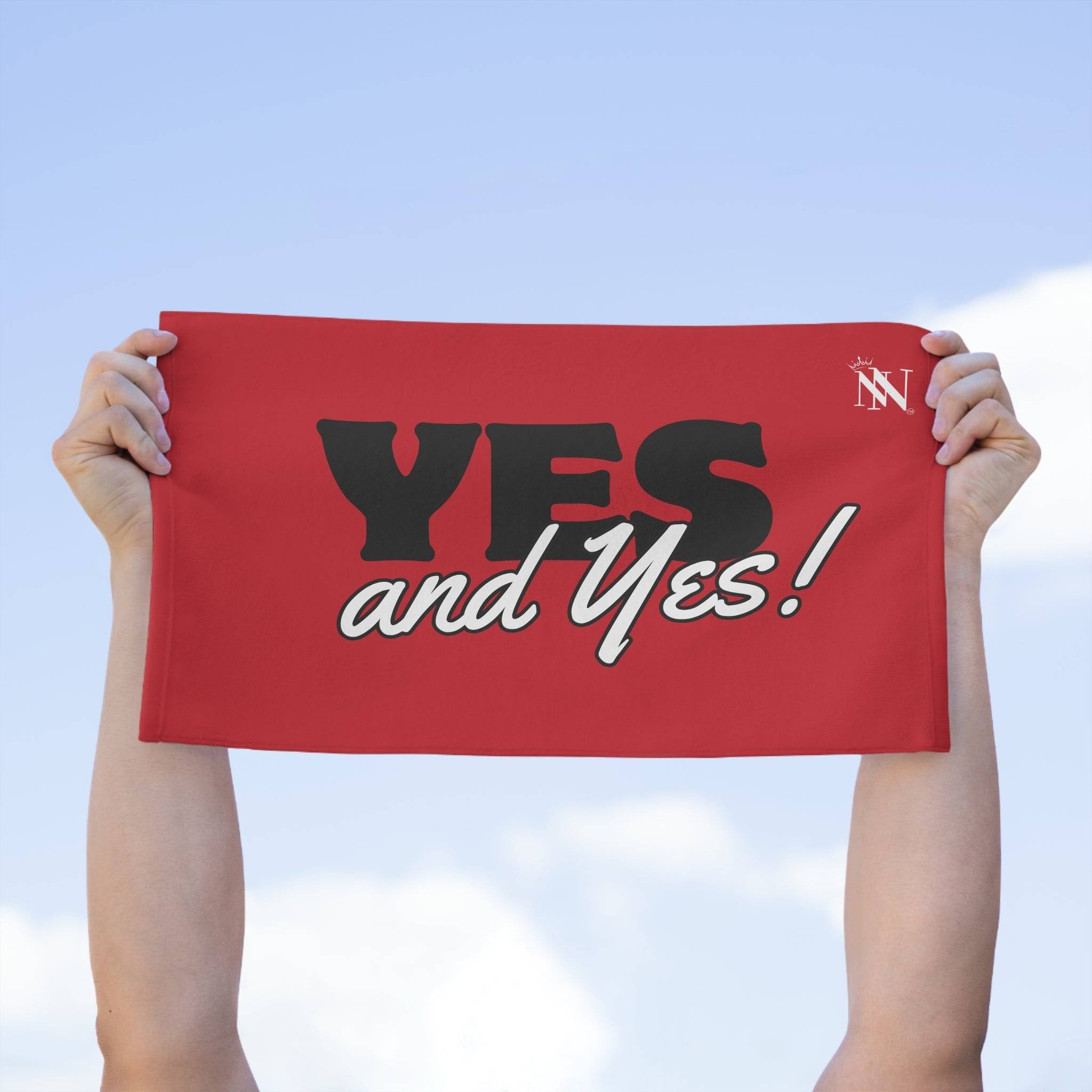 Yes and Yes! Red Mix & Match Soft Sex Towels | Naughty Lovers’ Gifts